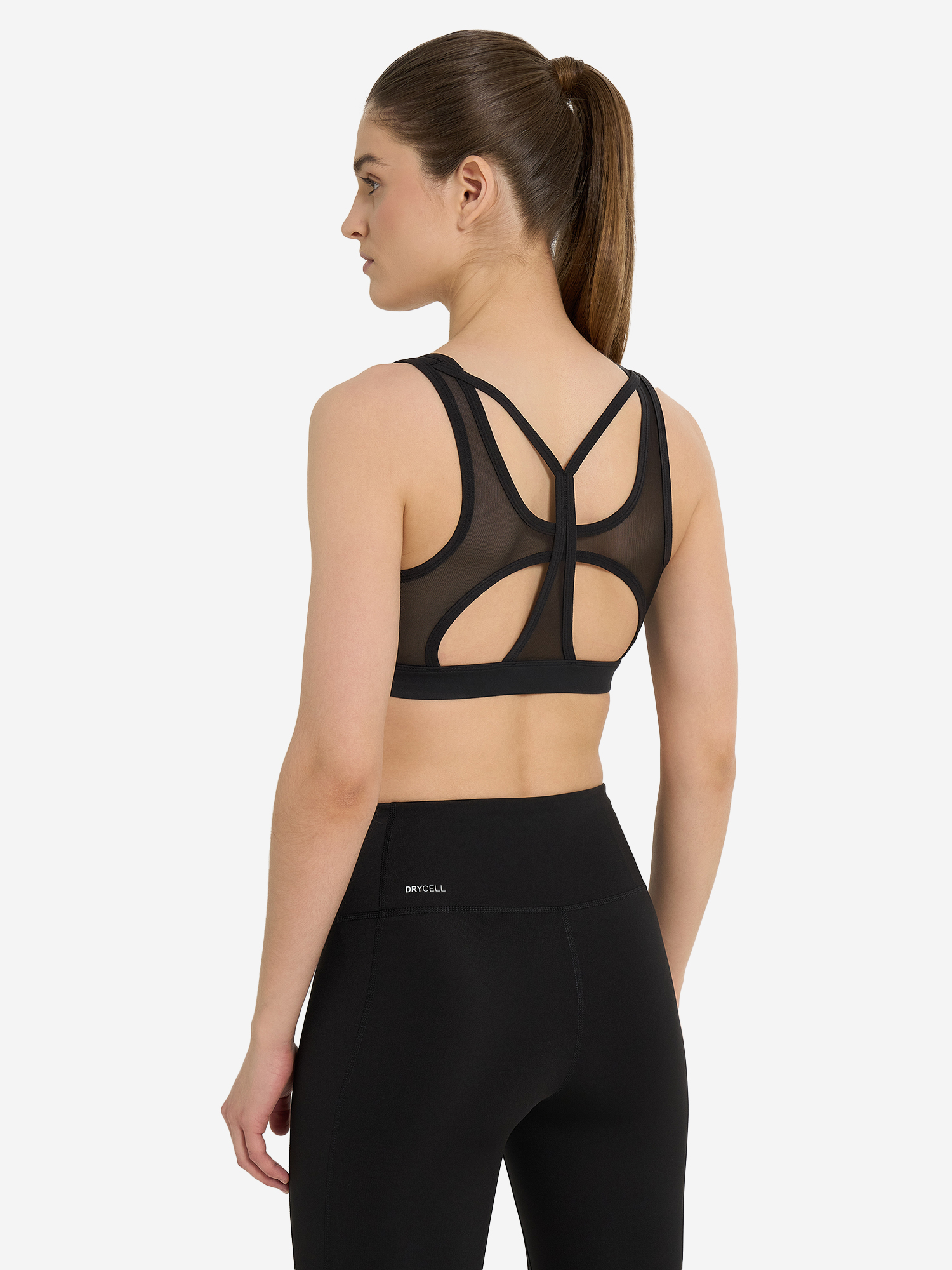 фото Топ бра спортивный puma 4 keeps cloudspun, черный