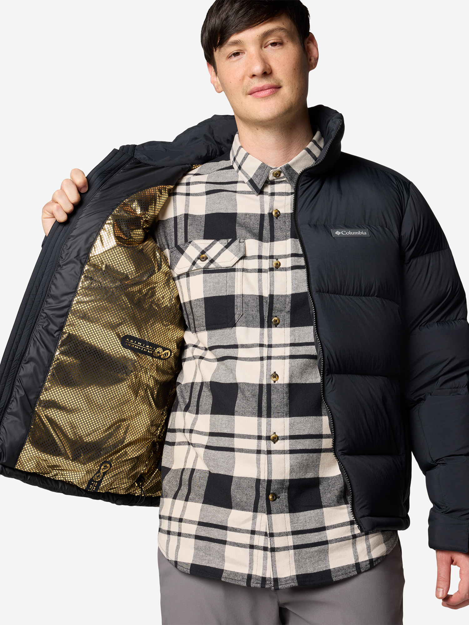 фото Пуховик мужской columbia bulo point iii down jacket, черный