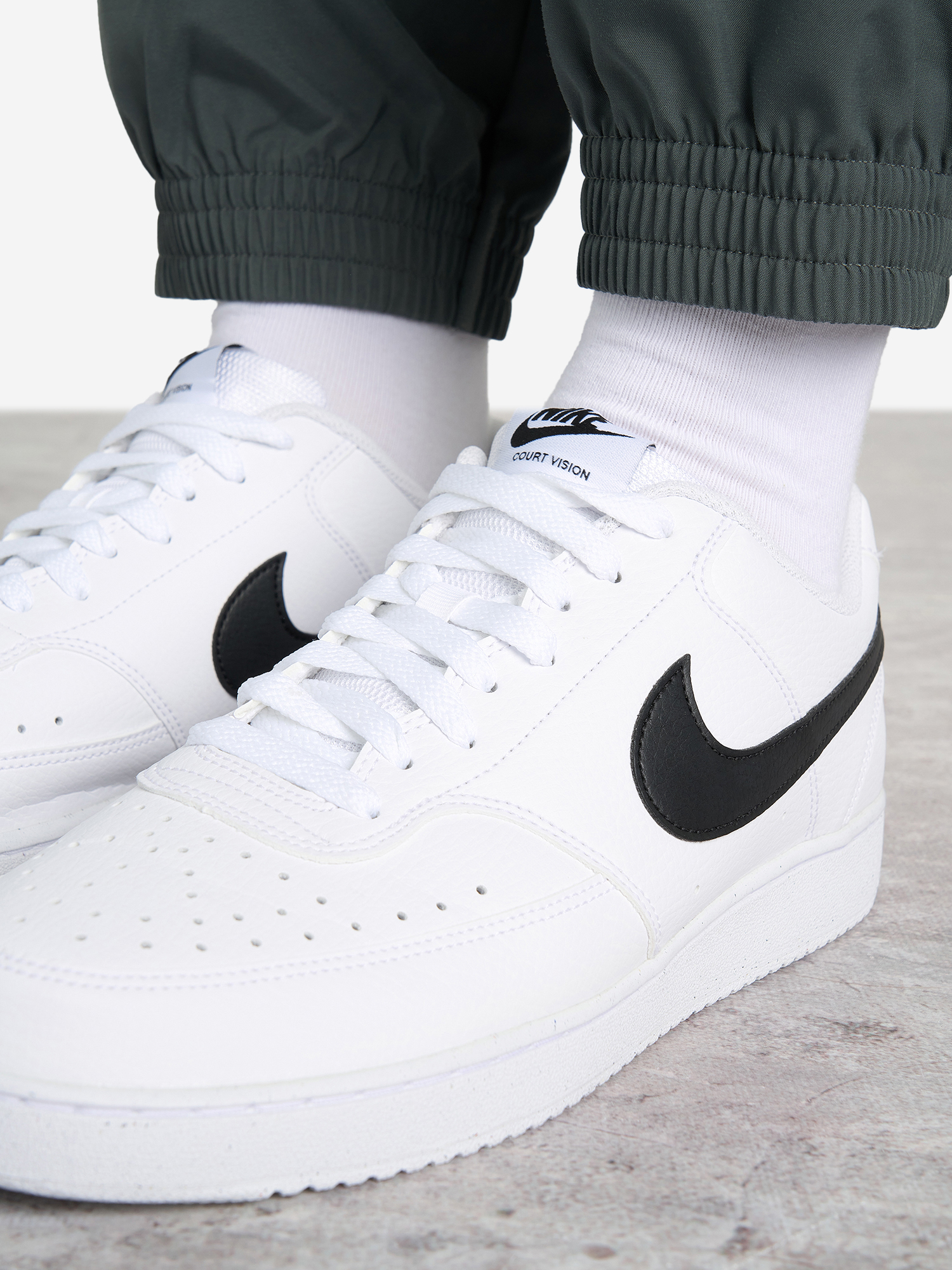 фото Кеды мужские nike court vision low next nature, белый
