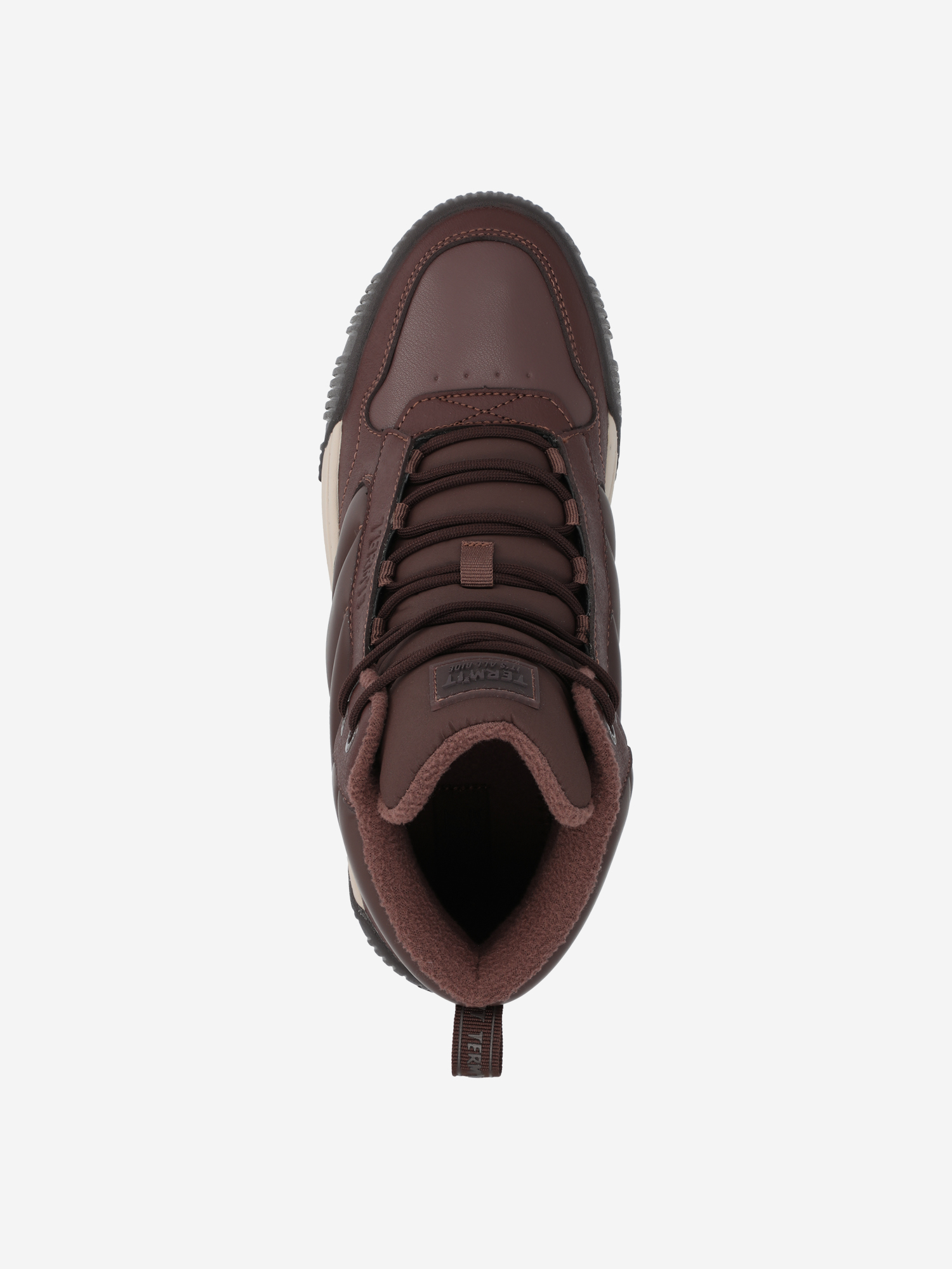 фото Кеды утепленные женские termit future mid 2.0, коричневый