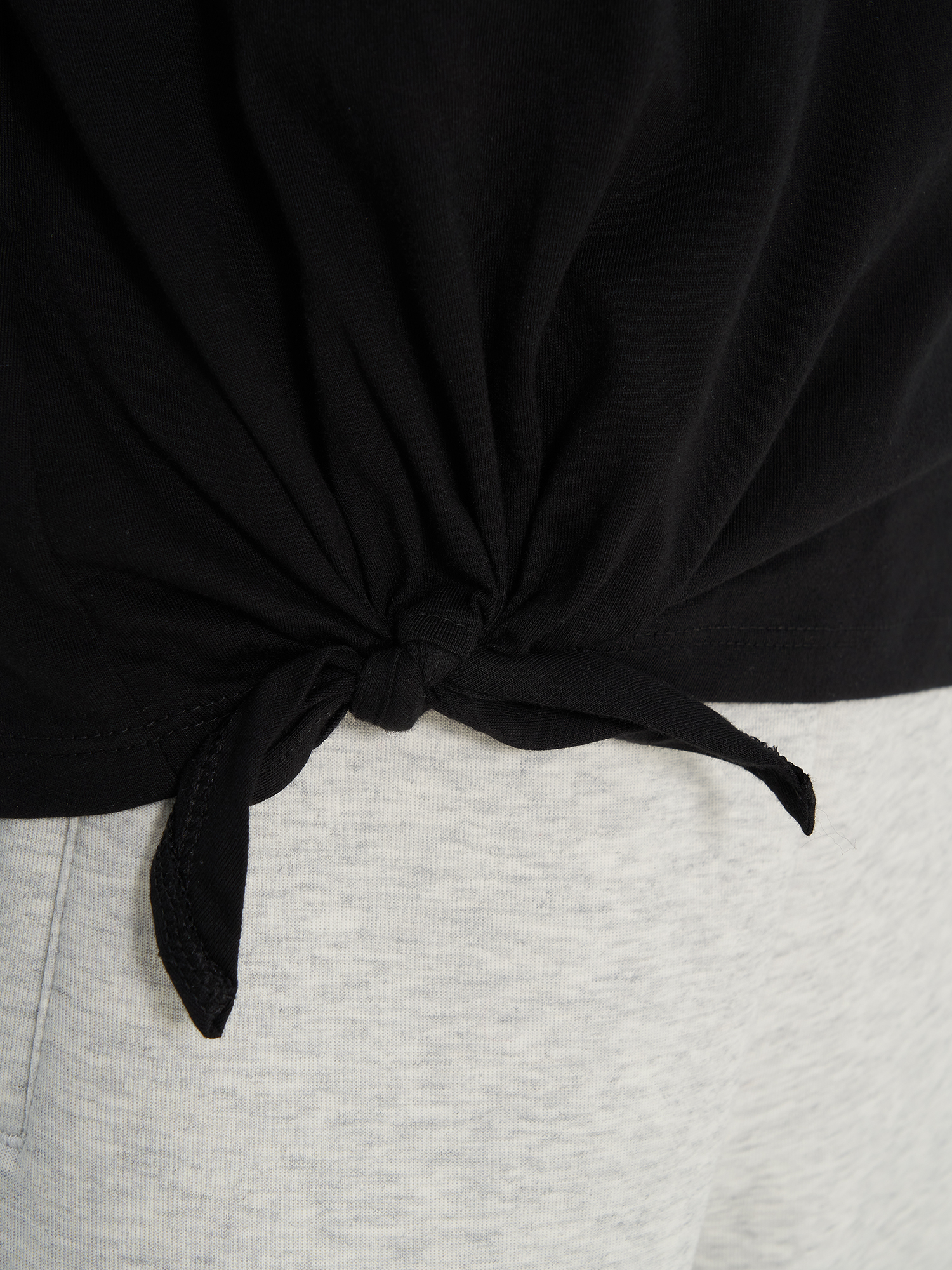 фото Футболка для девочек puma ess+ logo knotted, черный