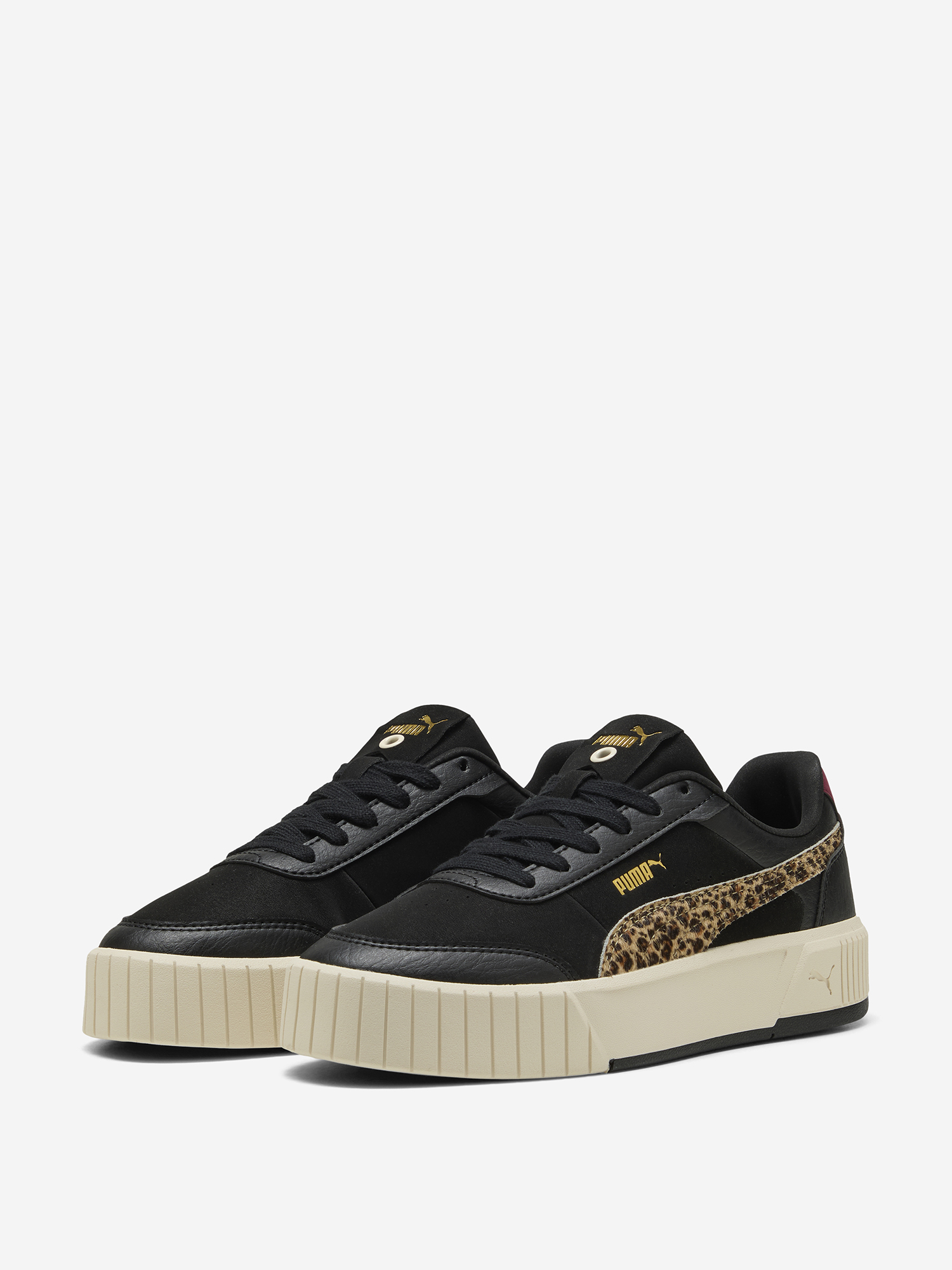 фото Кеды женские puma carina mia animal flair, черный