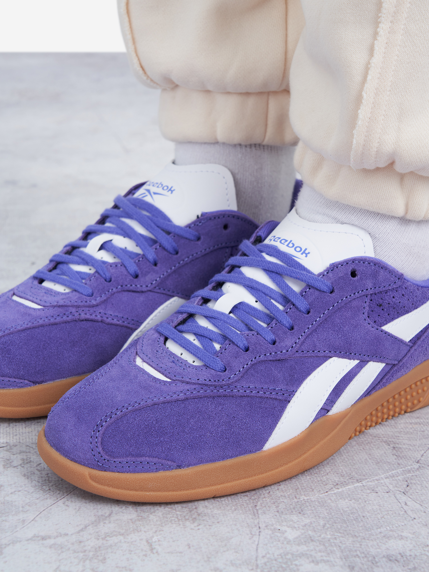фото Кеды женские reebok hammer street, фиолетовый