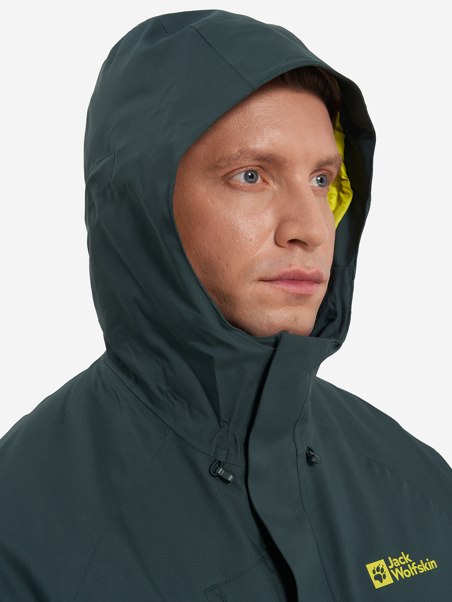 фото Куртка утепленная мужская jack wolfskin troposphere, зеленый