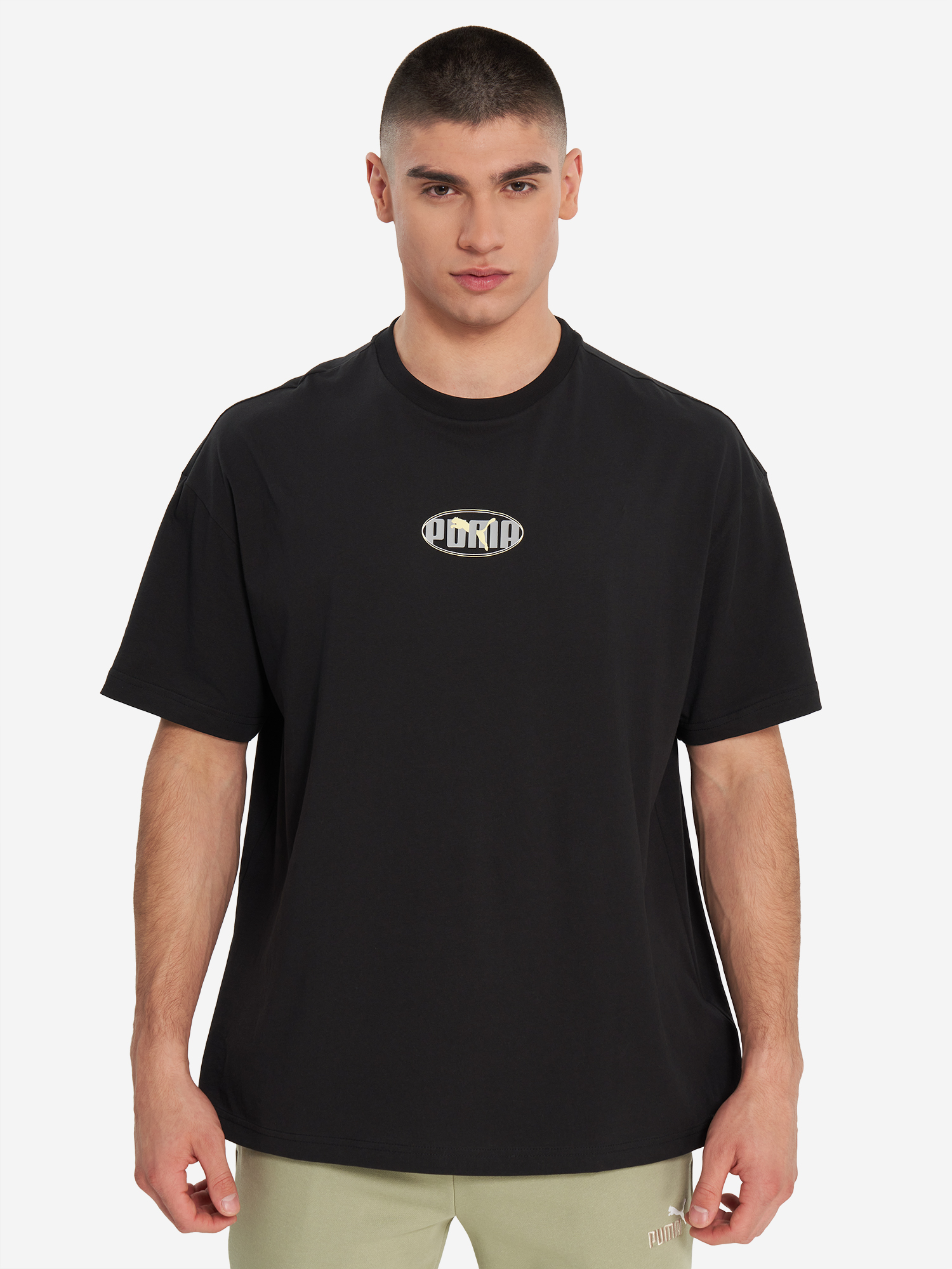 фото Футболка мужская puma ess logo lab, черный