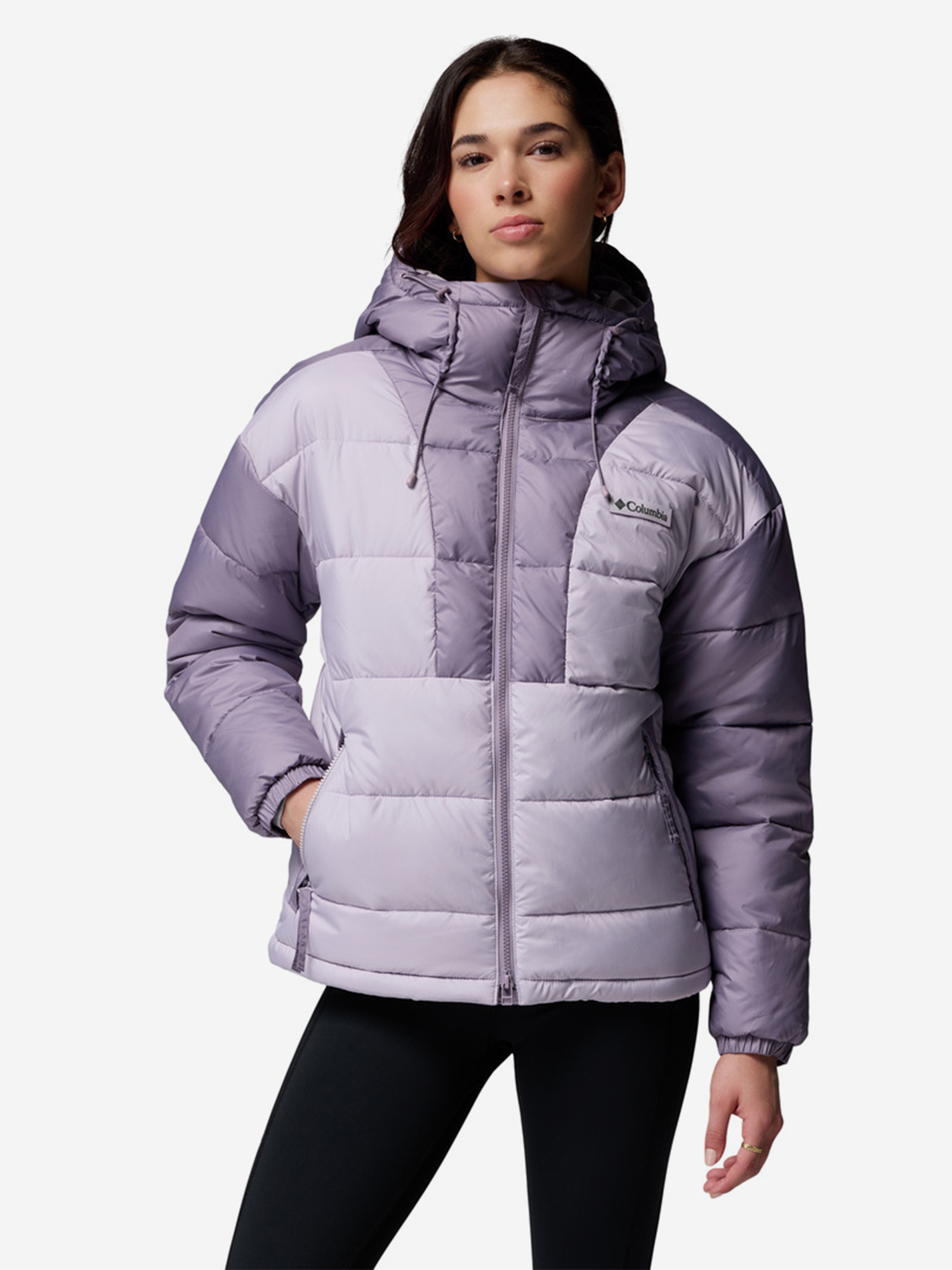 фото Куртка утепленная женская columbia pike lake iii hooded jacket, розовый