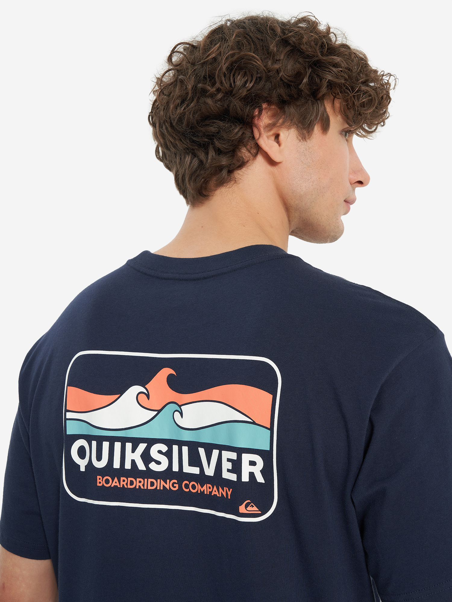 фото Футболка мужская quiksilver kunac, синий