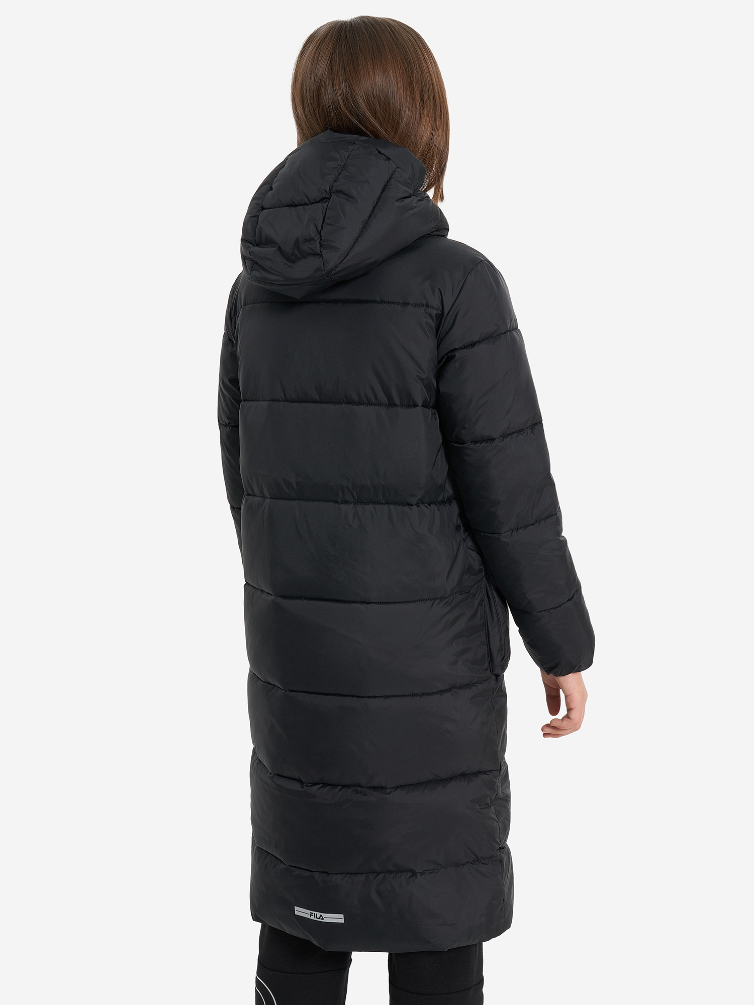 фото Пальто утепленное для девочек fila, черный