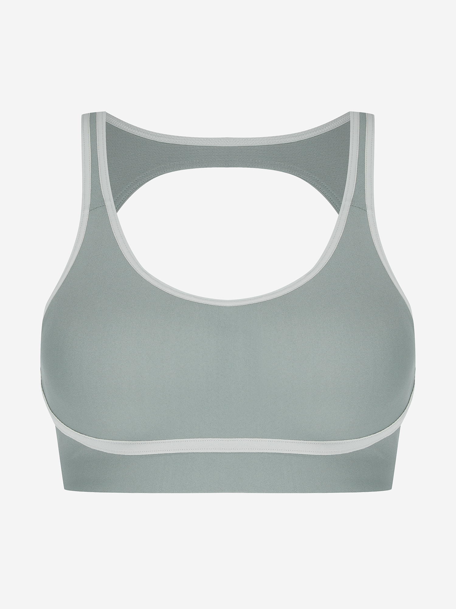 фото Спортивный топ бра under armour infinity piped, зеленый