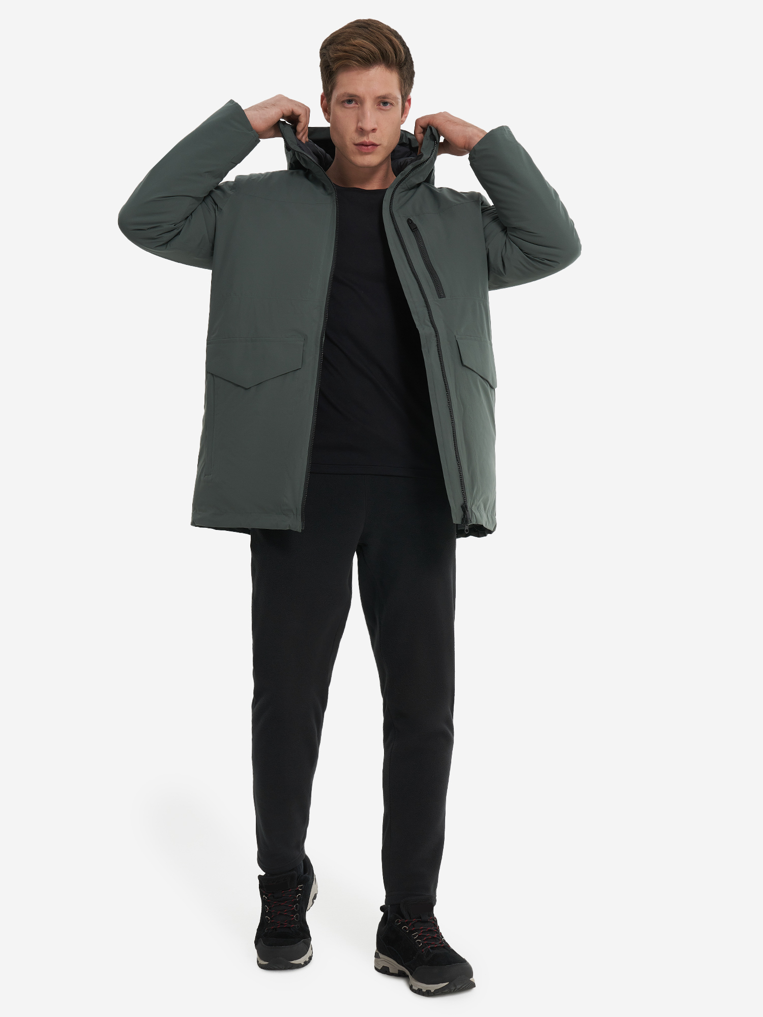 фото Куртка утепленная мужская jack wolfskin koenigsbau, зеленый