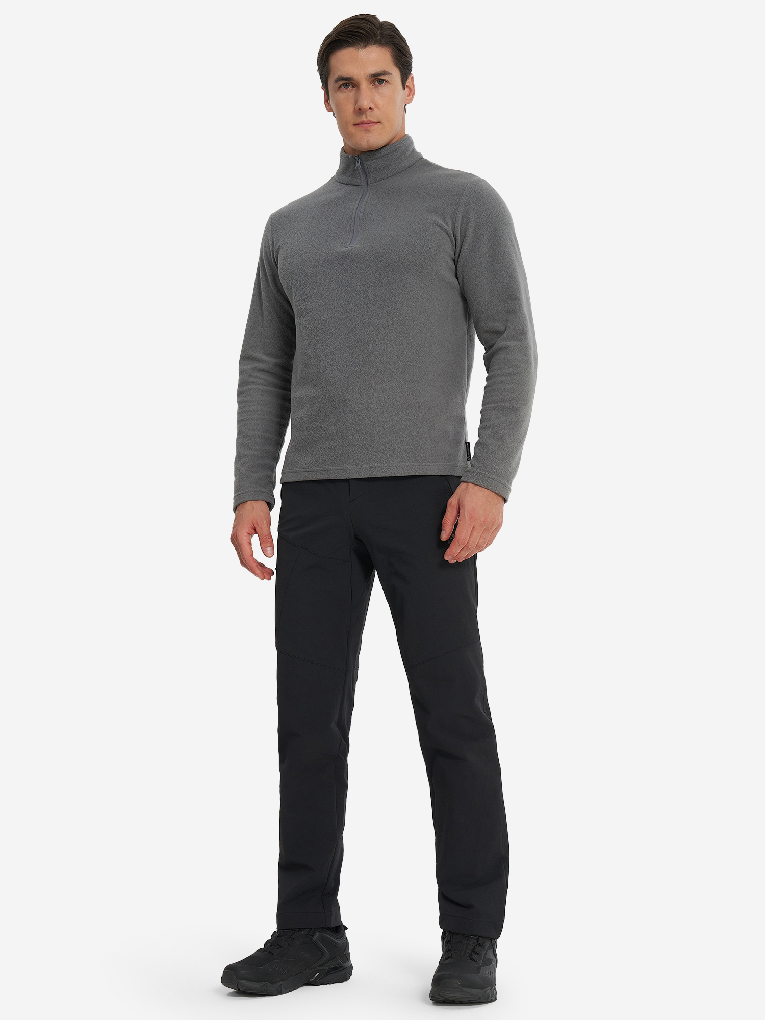фото Брюки утепленные мужские jack wolfskin glastal winter, черный
