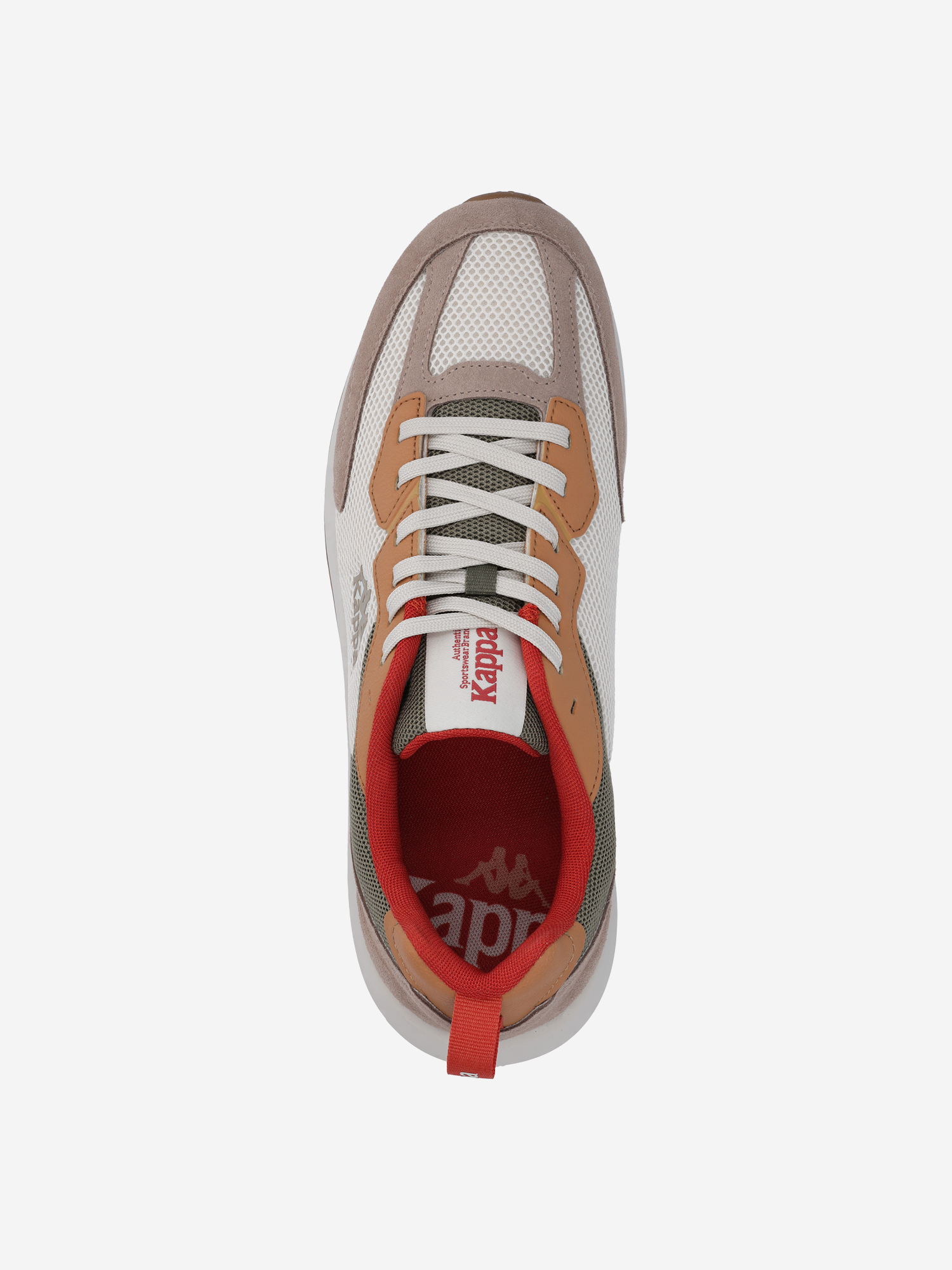 фото Кроссовки мужские kappa authentic run txt, бежевый