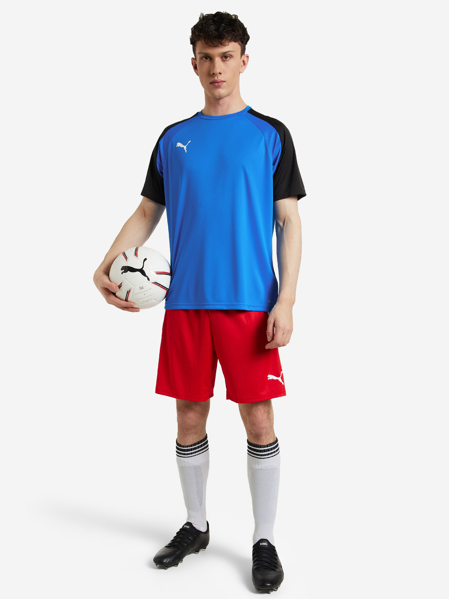 фото Шорты мужские puma teamliga, красный
