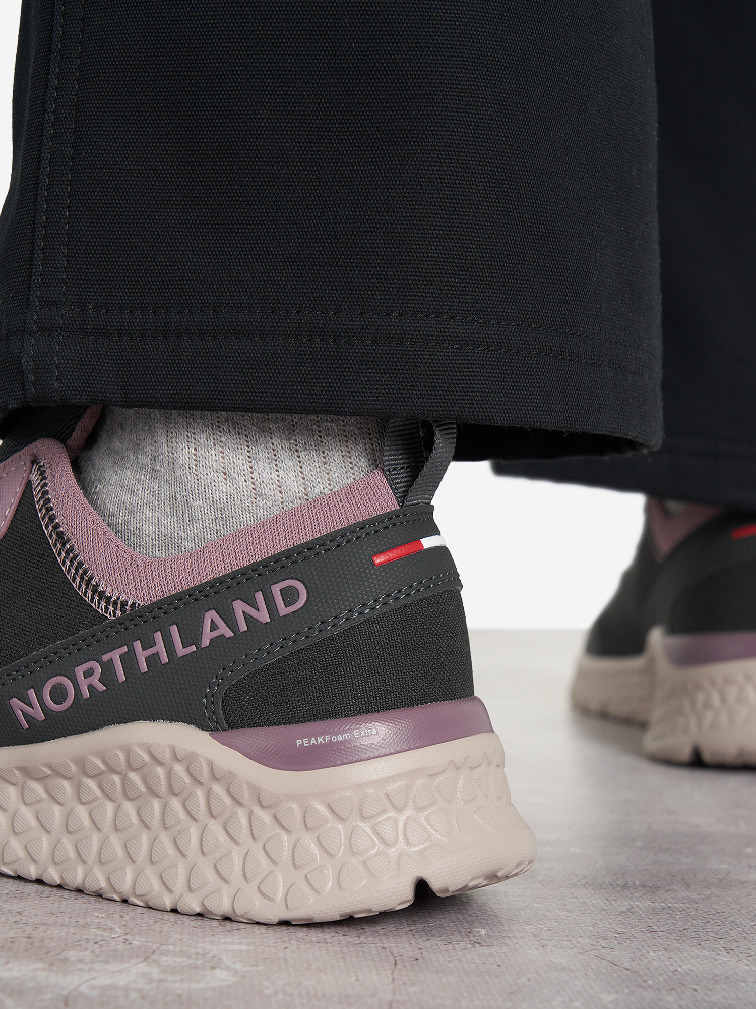 фото Кроссовки женские northland tosens canvas 2, черный