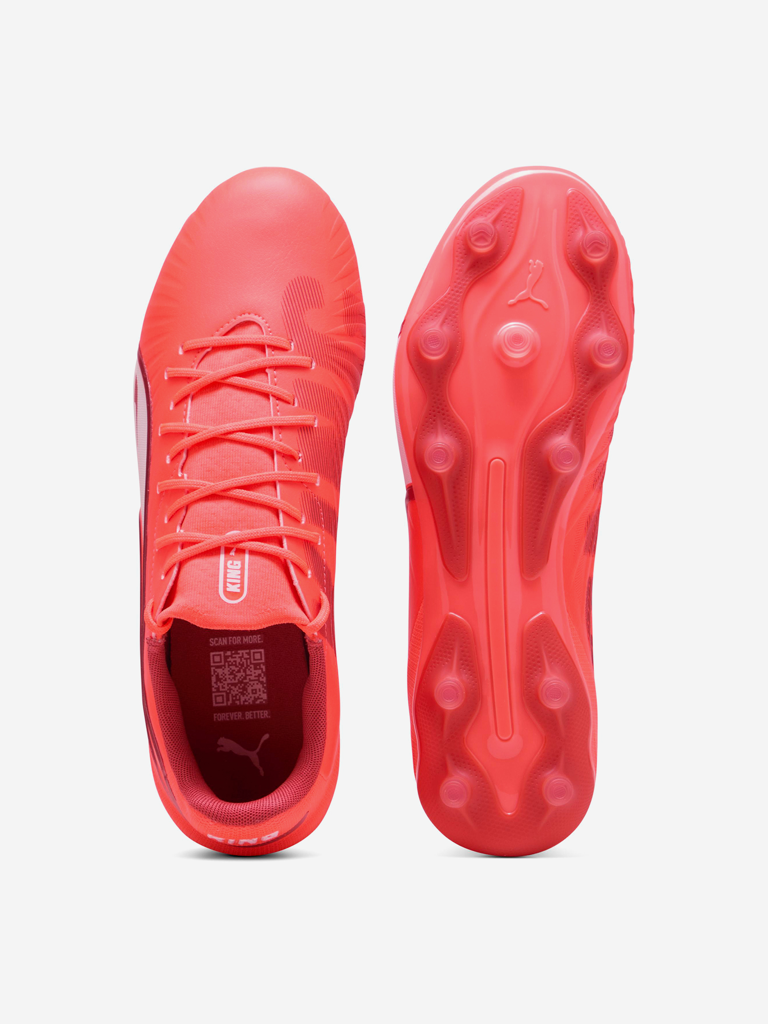 фото Бутсы мужские puma king match fg/ag, красный
