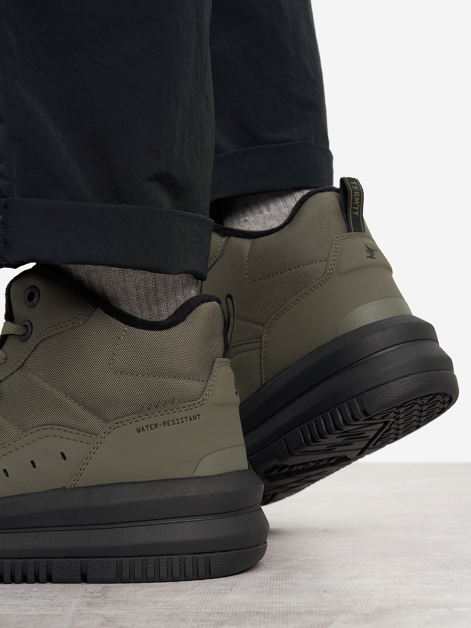фото Кеды утепленные мужские termit invader hi 4.0, зеленый