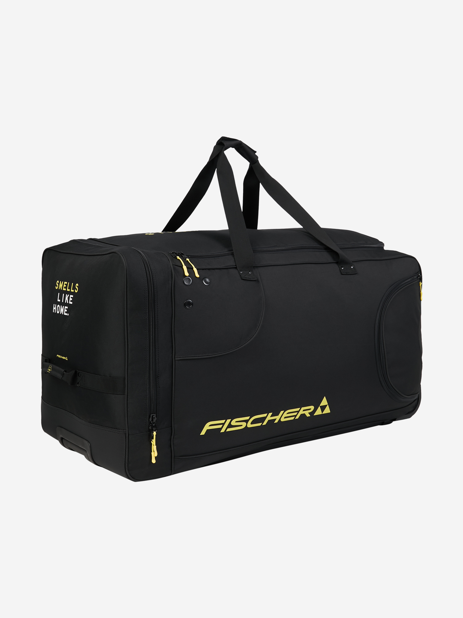 фото Баул хоккейный с колесами fischer player bag 40", черный