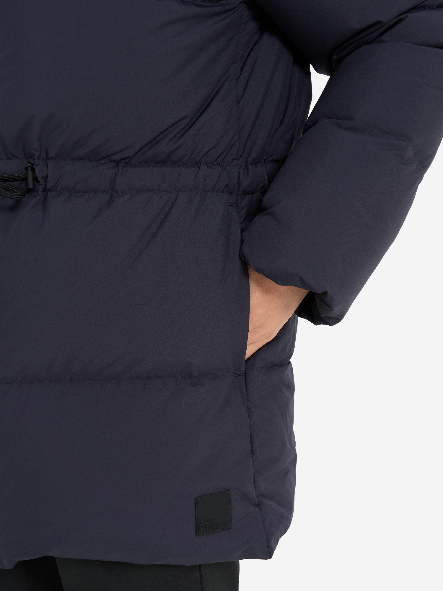 фото Пуховик женский jack wolfskin kirschallee, синий