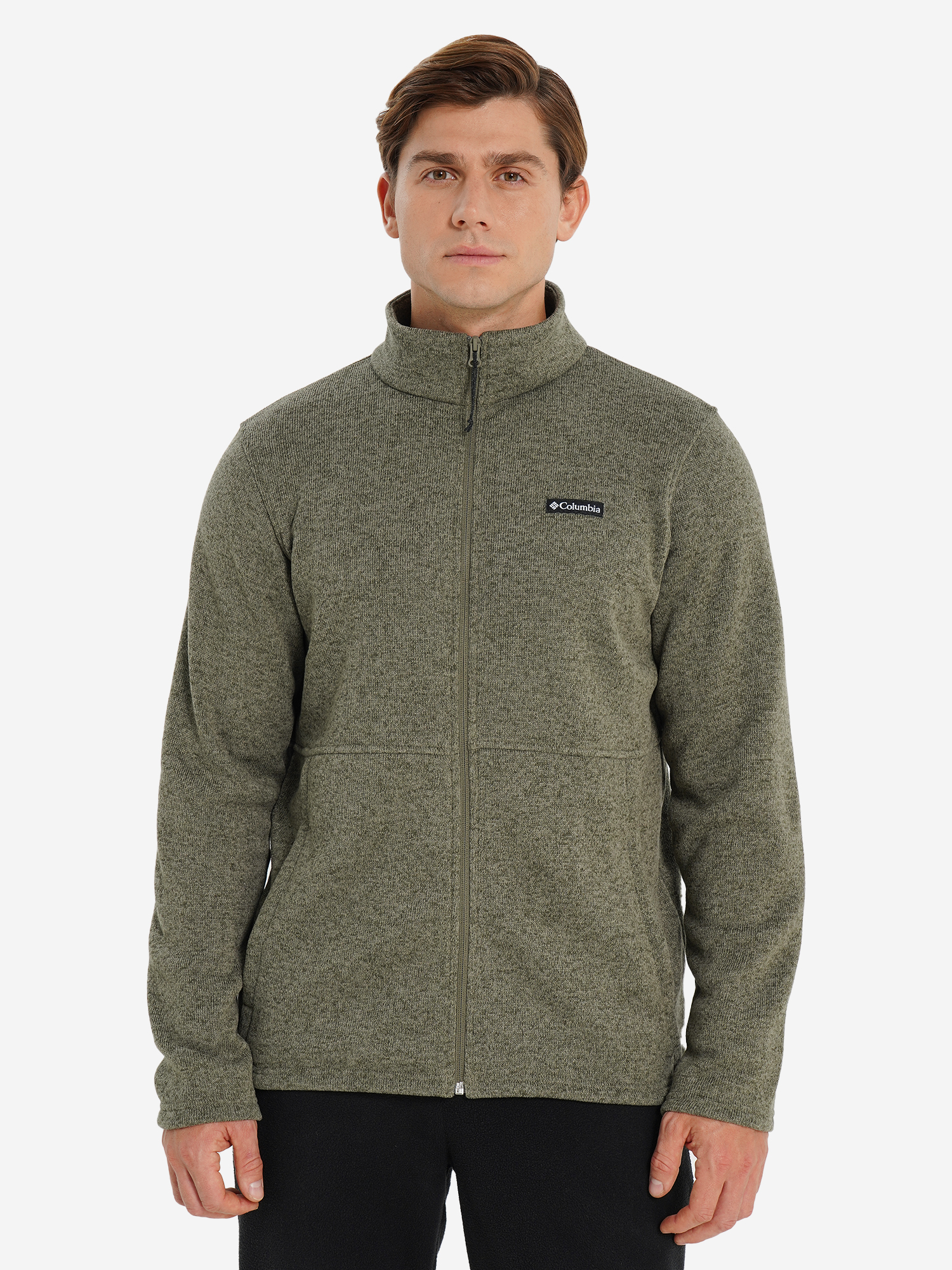 фото Толстовка мужская columbia alto pass full zip fleece, зеленый