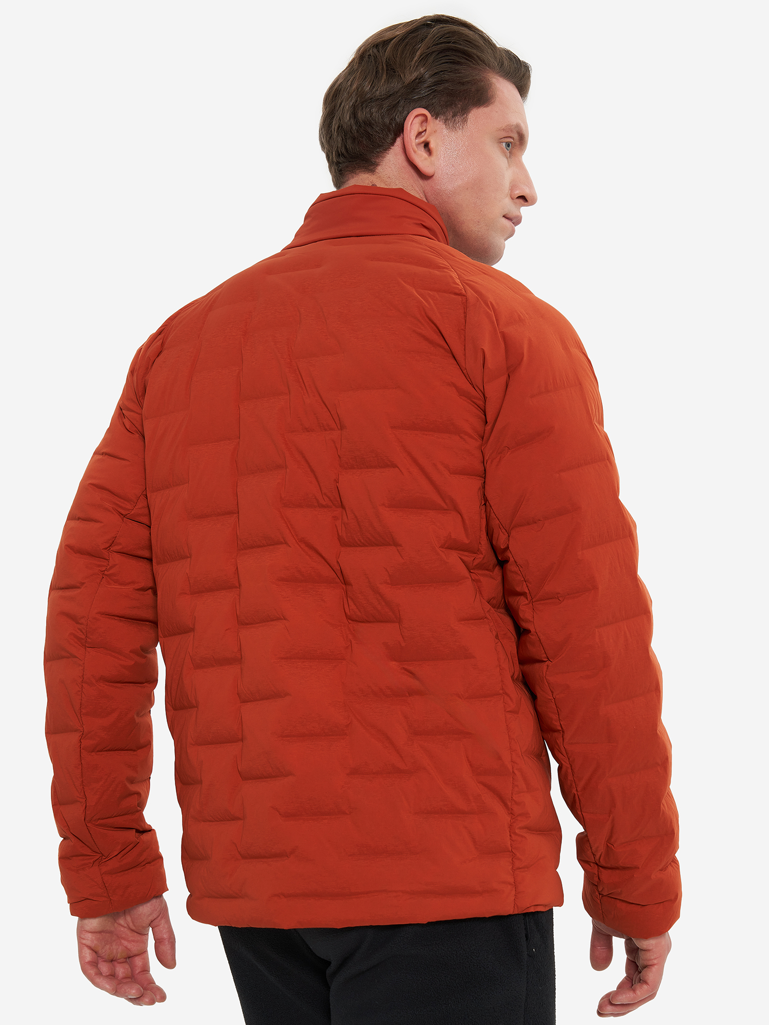 фото Пуховик мужской mountain hardwear stretchdown, оранжевый