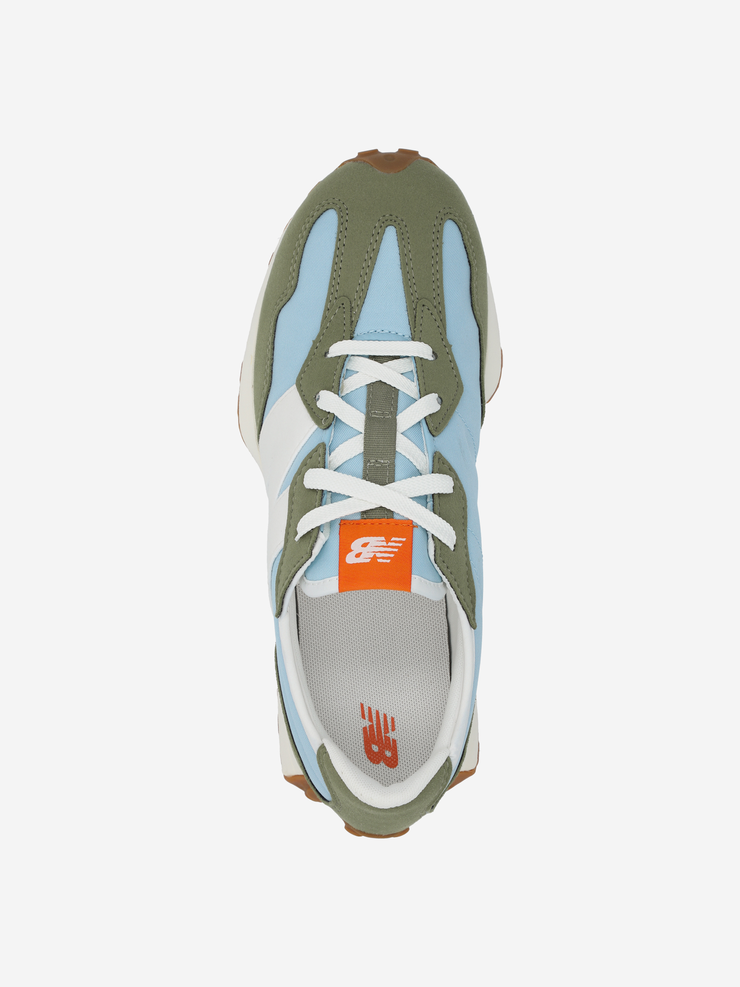 фото Кроссовки женские new balance 327, зеленый
