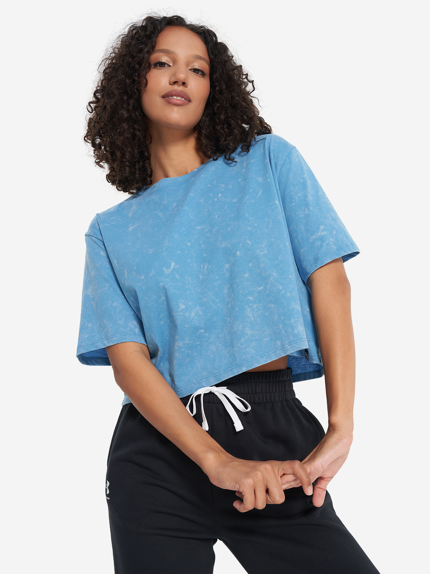 фото Футболка женская under armour rival wash, синий