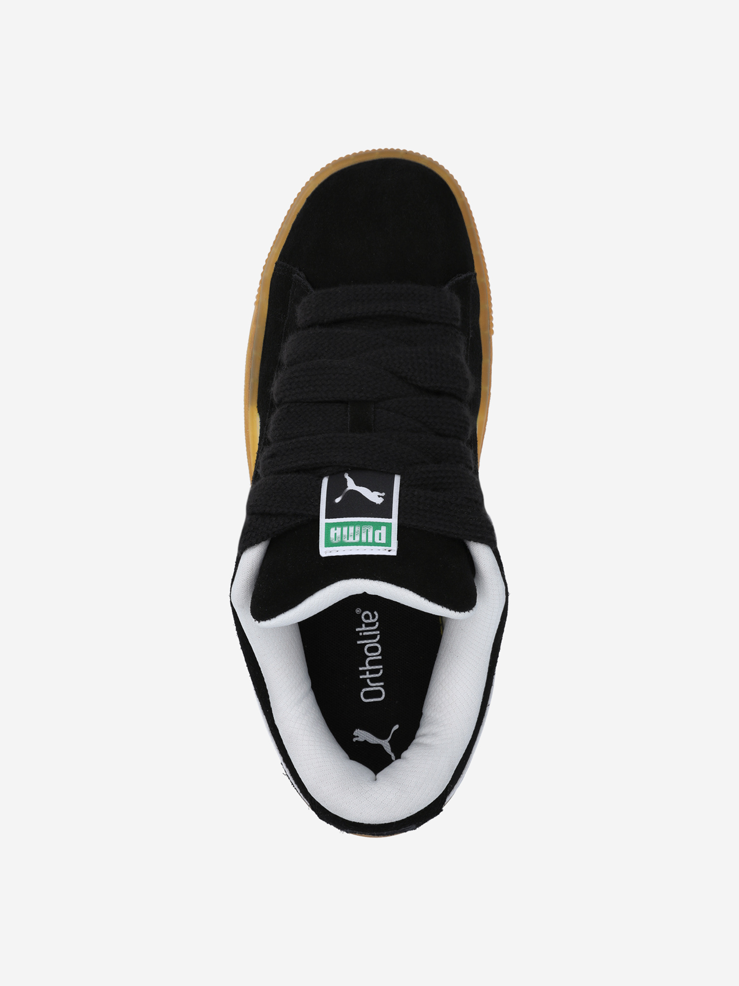 фото Кеды женские puma suede xl dark risk, черный