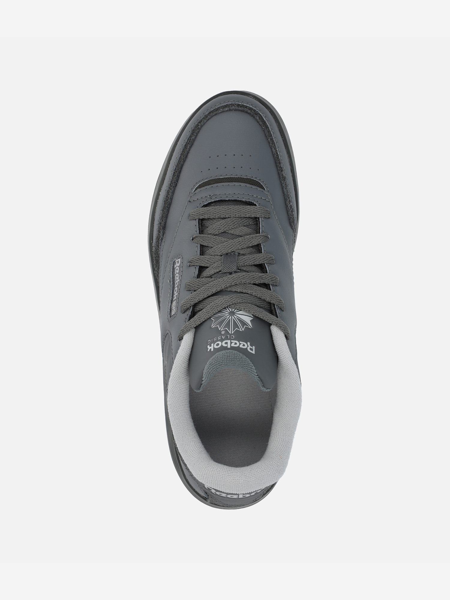 фото Кеды женские reebok club c extra, серый