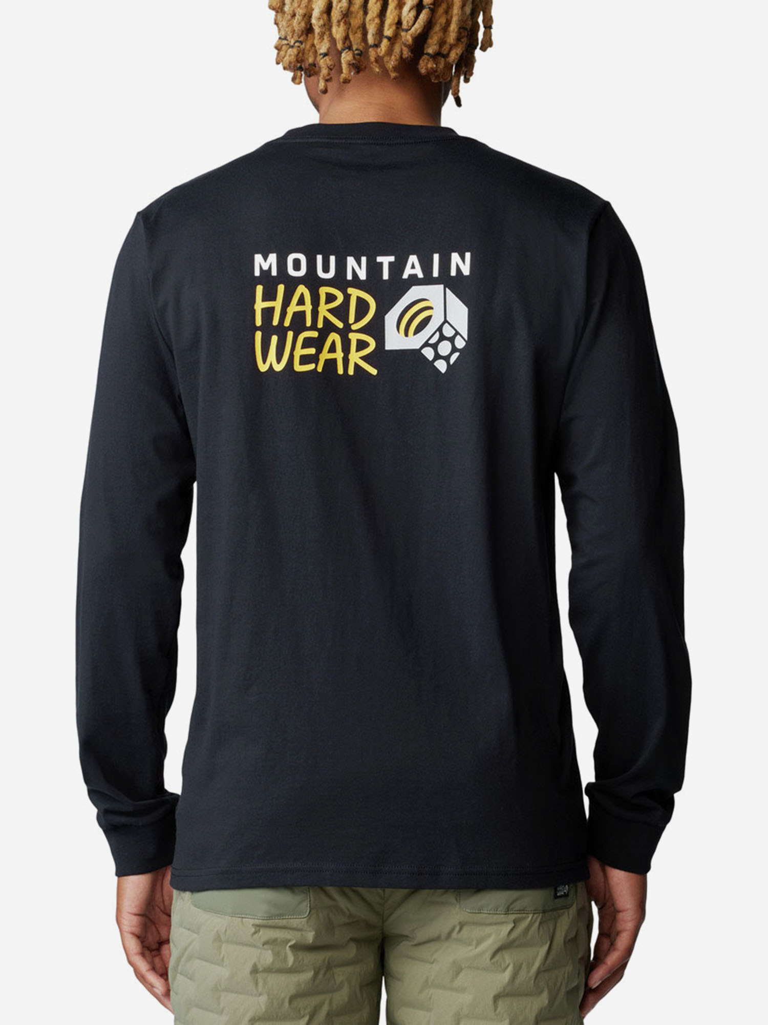 фото Лонгслив мужской mountain hardwear box logo, черный