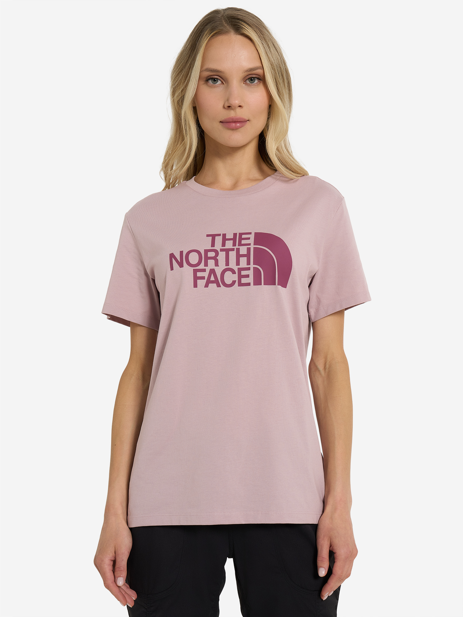 фото Футболка женская the north face easy, розовый