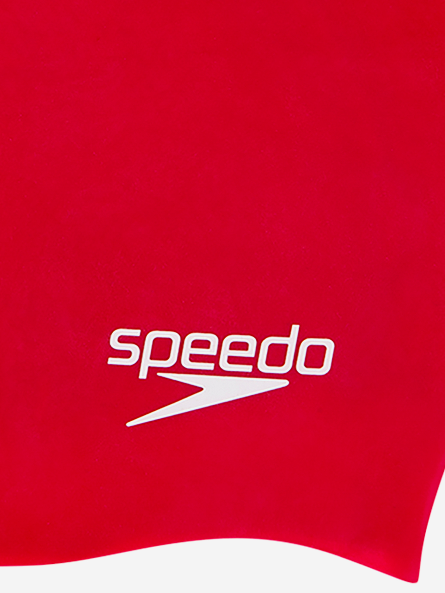 фото Шапочка для плавания детская speedo plain moulded, красный