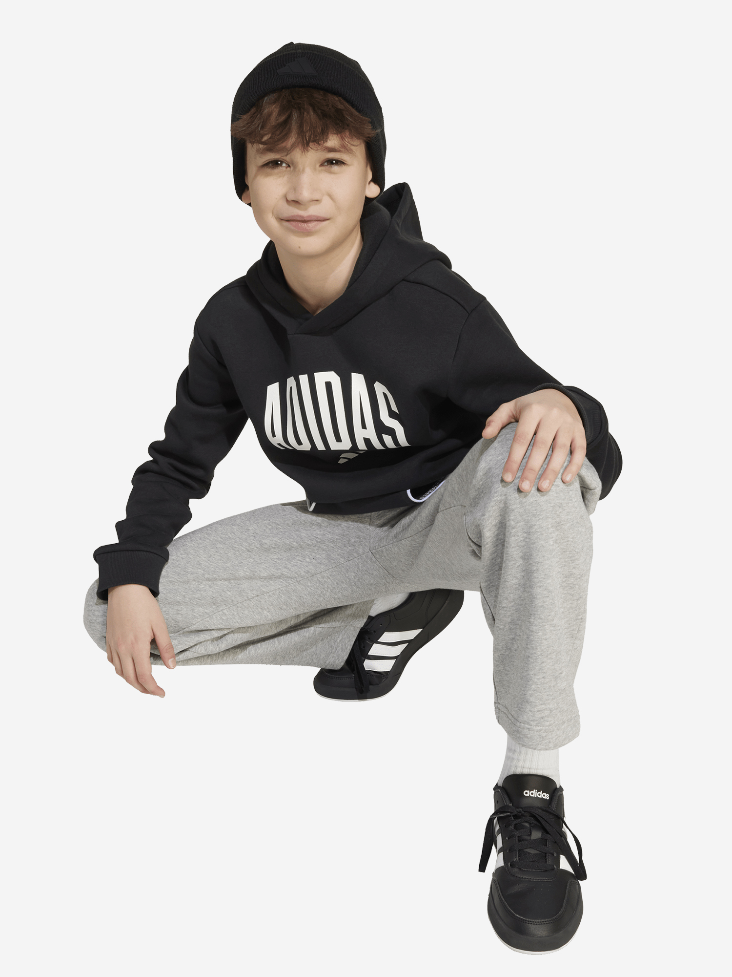 фото Худи для мальчиков adidas, черный