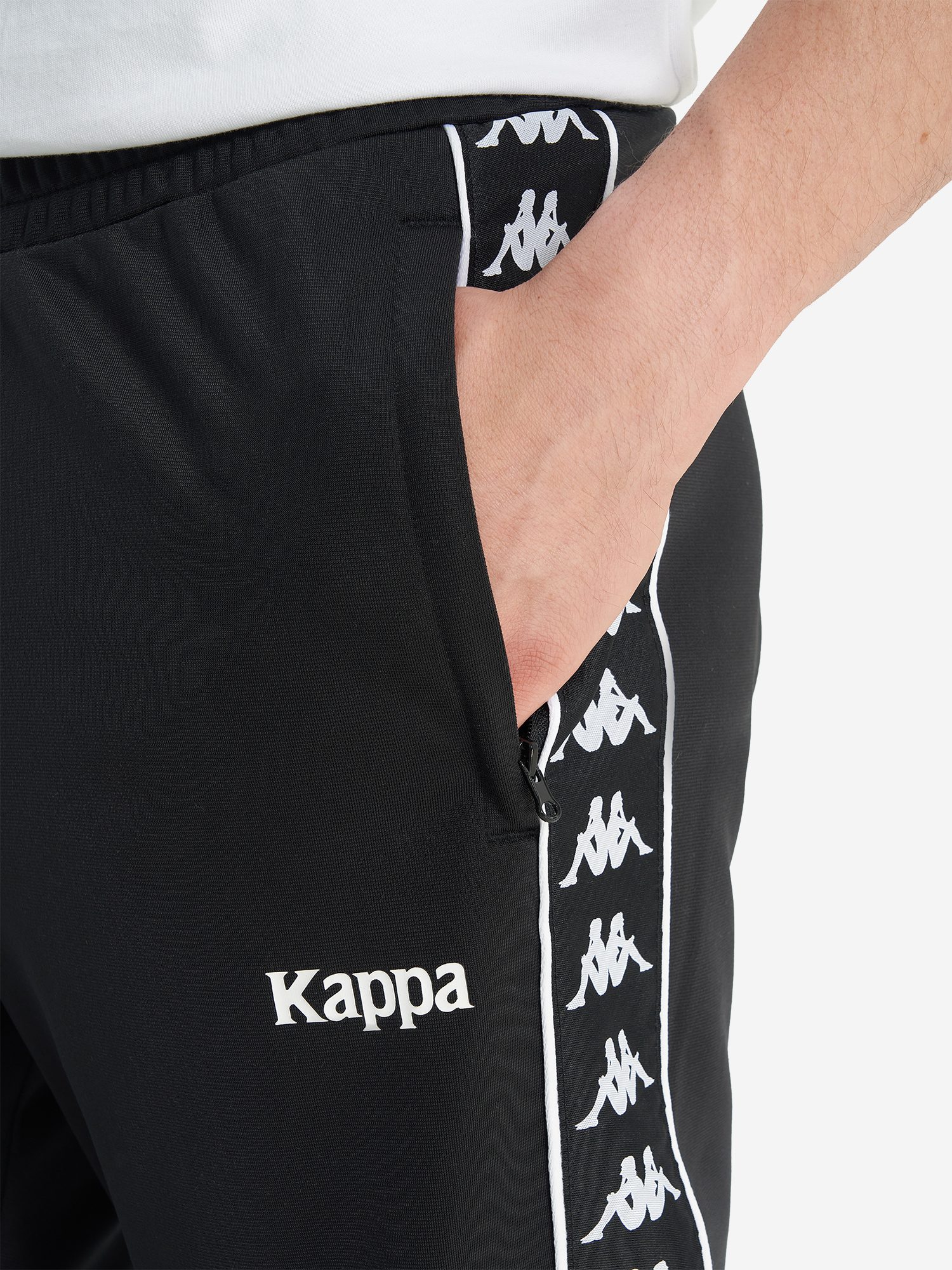 фото Брюки мужские kappa banda d’origini, черный
