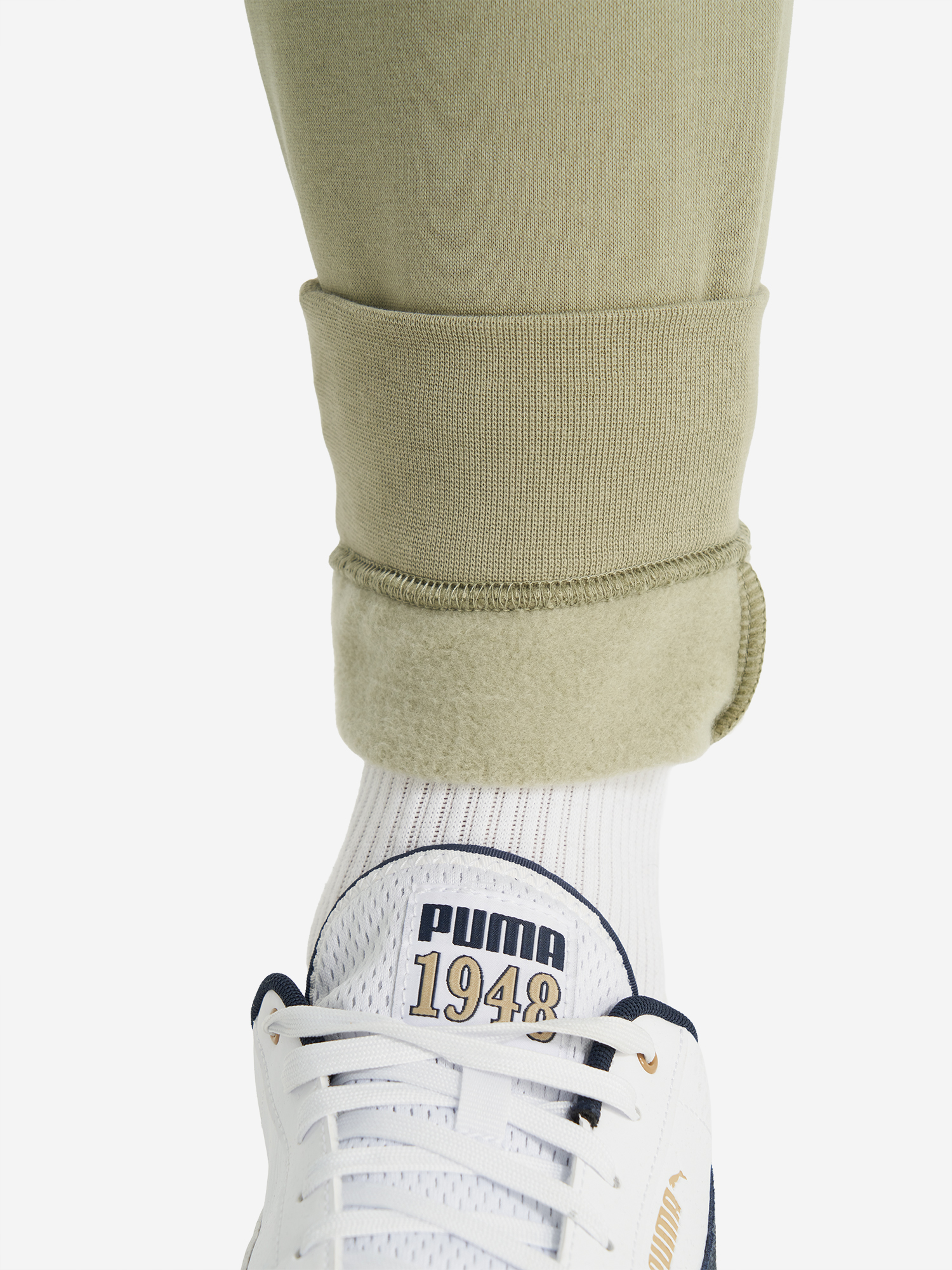 фото Брюки мужские puma ess logo lab execution, зеленый
