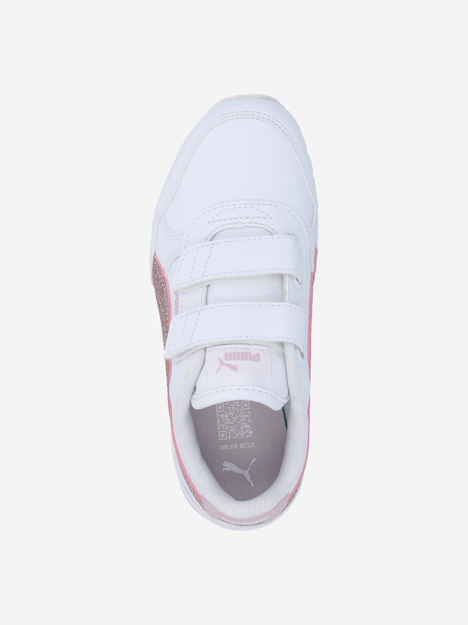 фото Кроссовки для девочек puma st runner v4 l v ps, белый