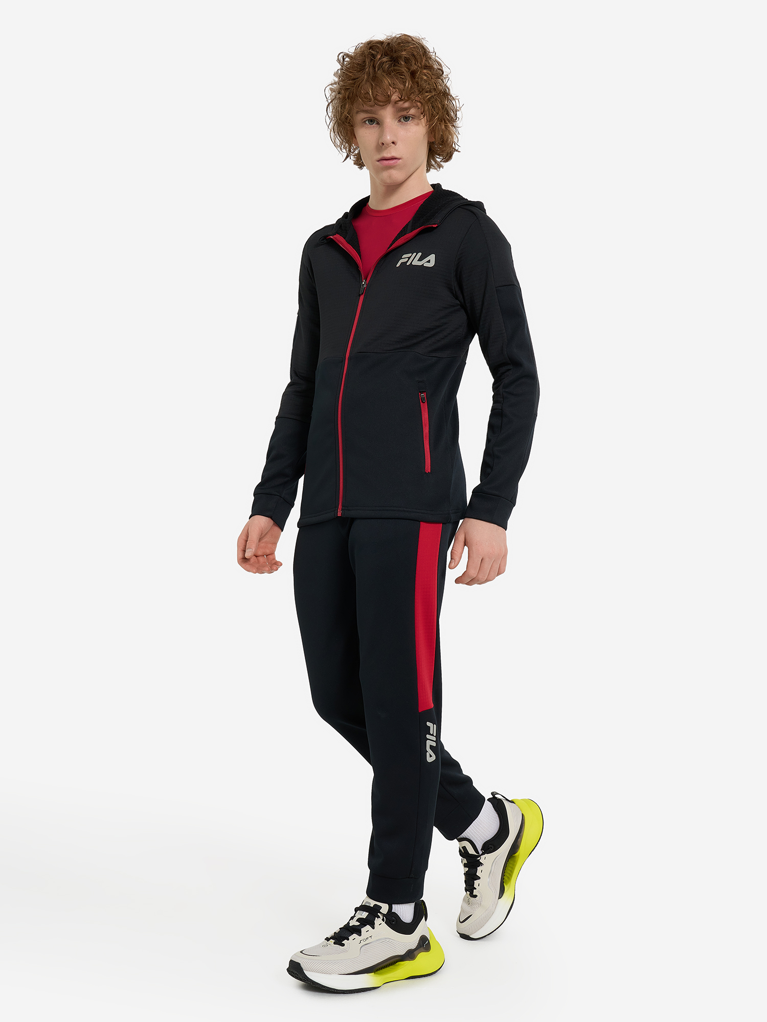 фото Толстовка для мальчиков fila, черный