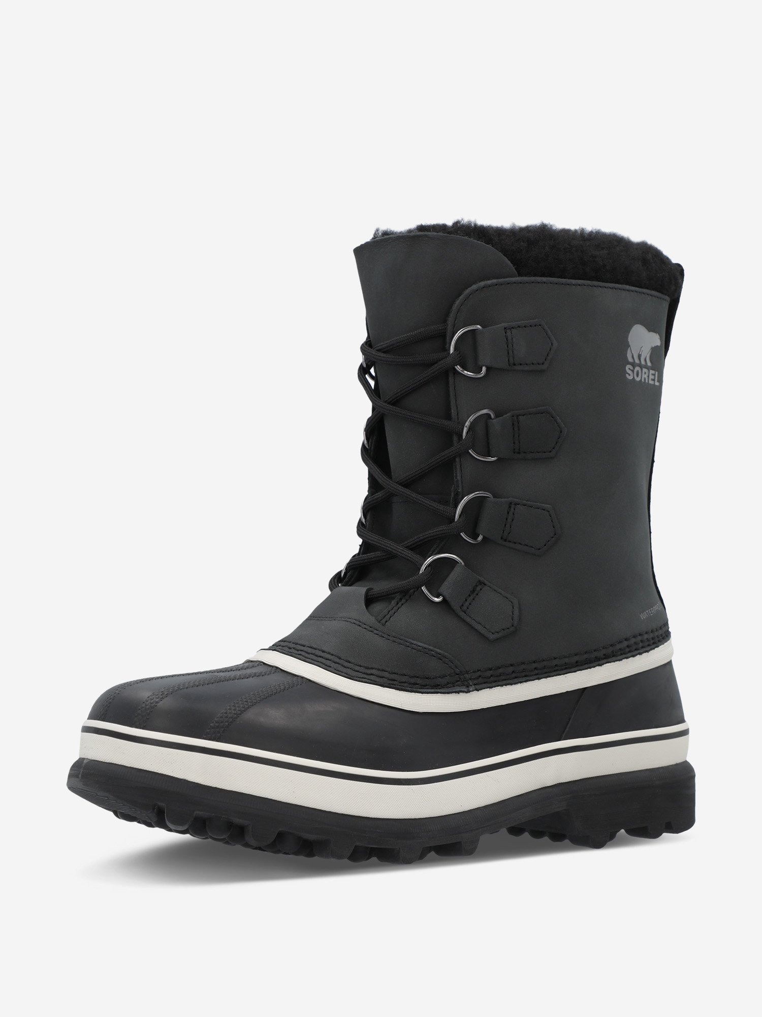фото Сапоги утепленные мужские sorel caribou waterproof, черный