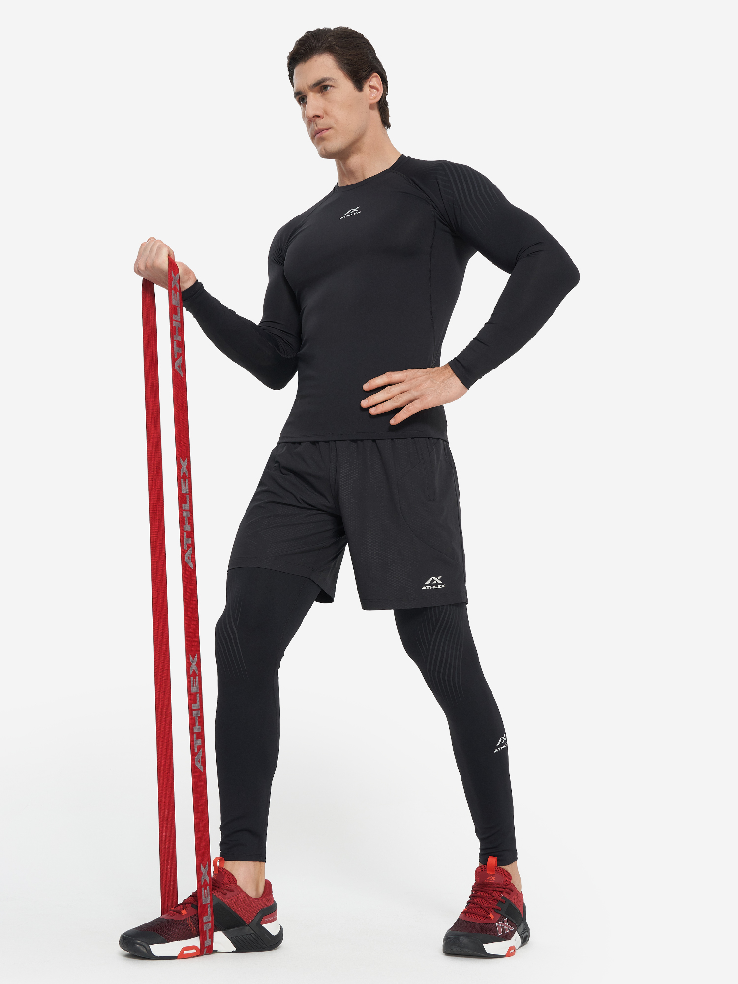 фото Лонгслив мужской athlex, черный