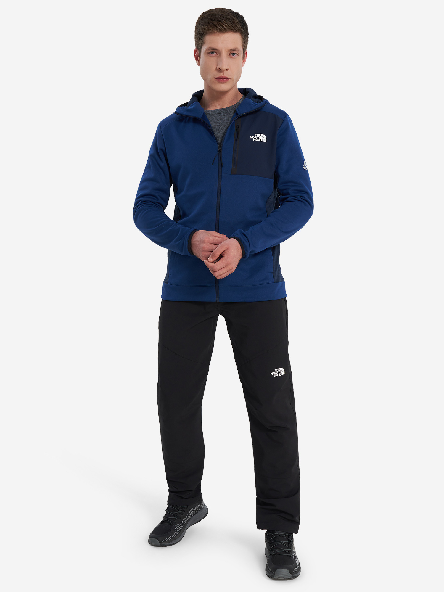 фото Толстовка мужская the north face mountain athletics, синий