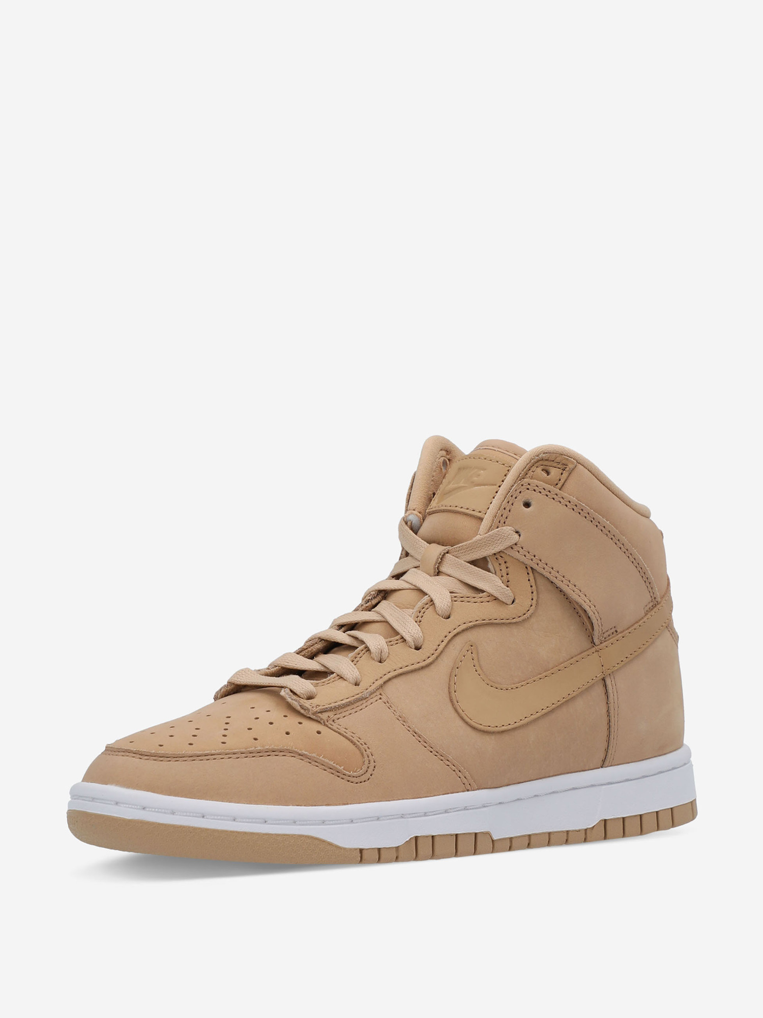 фото Кеды женские nike dunk high premium, бежевый