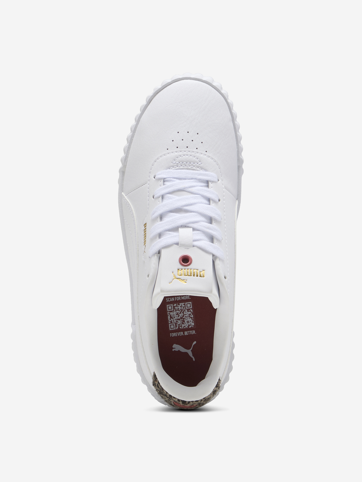 фото Кеды женские puma carina 3.0 animal flair, белый