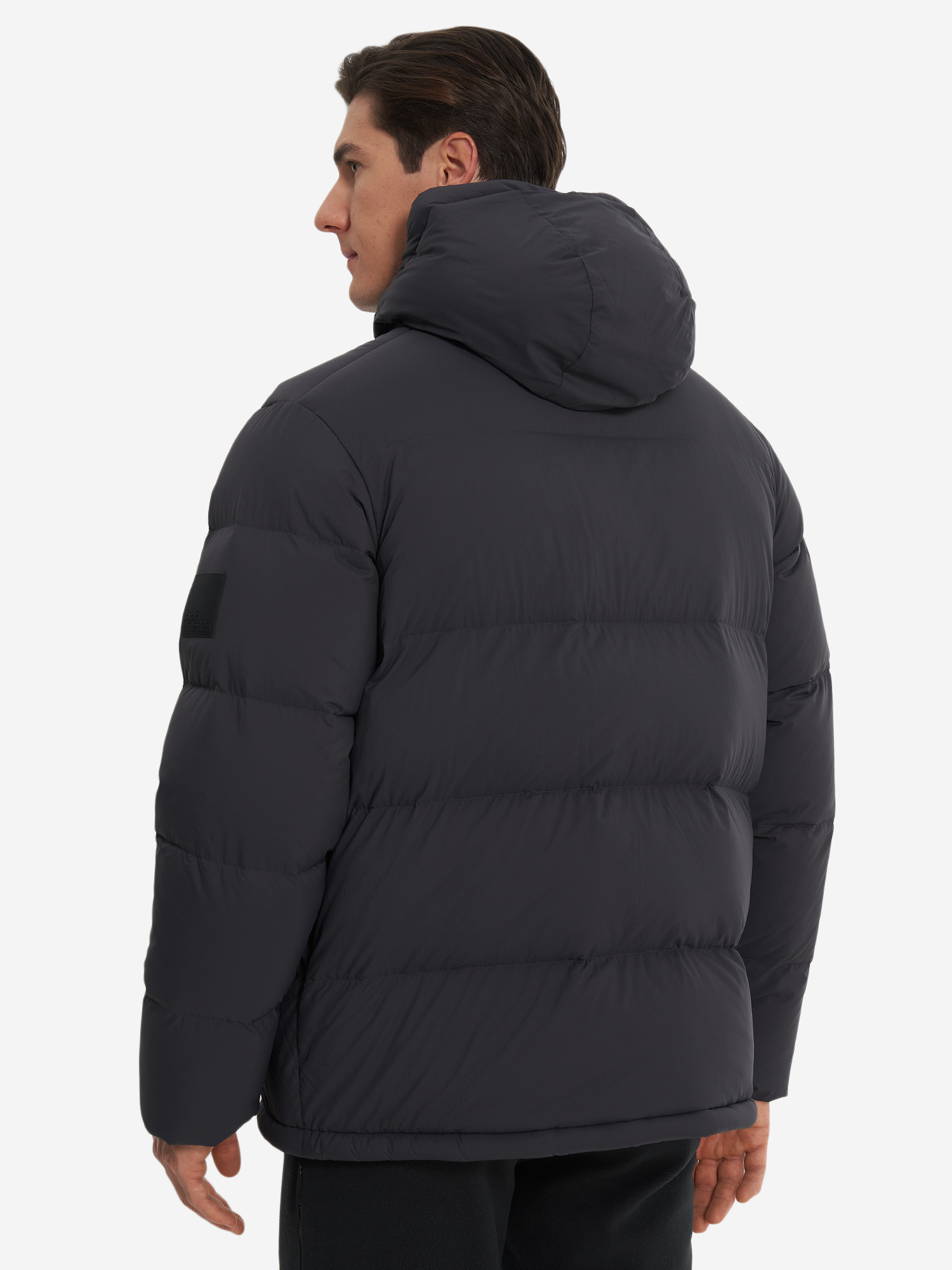 фото Пуховик мужской jack wolfskin roemertor, серый