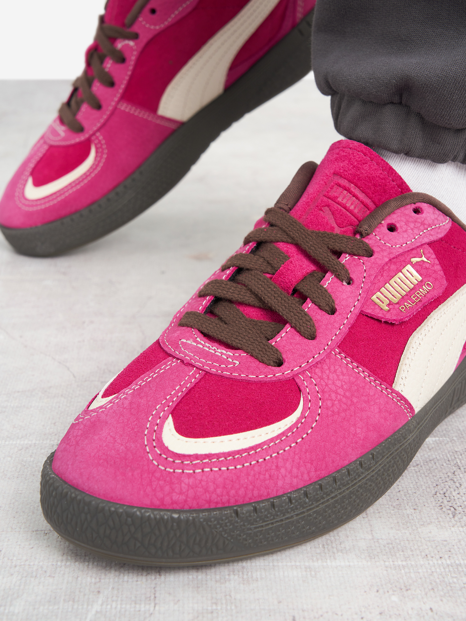 фото Кеды женские puma palermo moda wine club, розовый