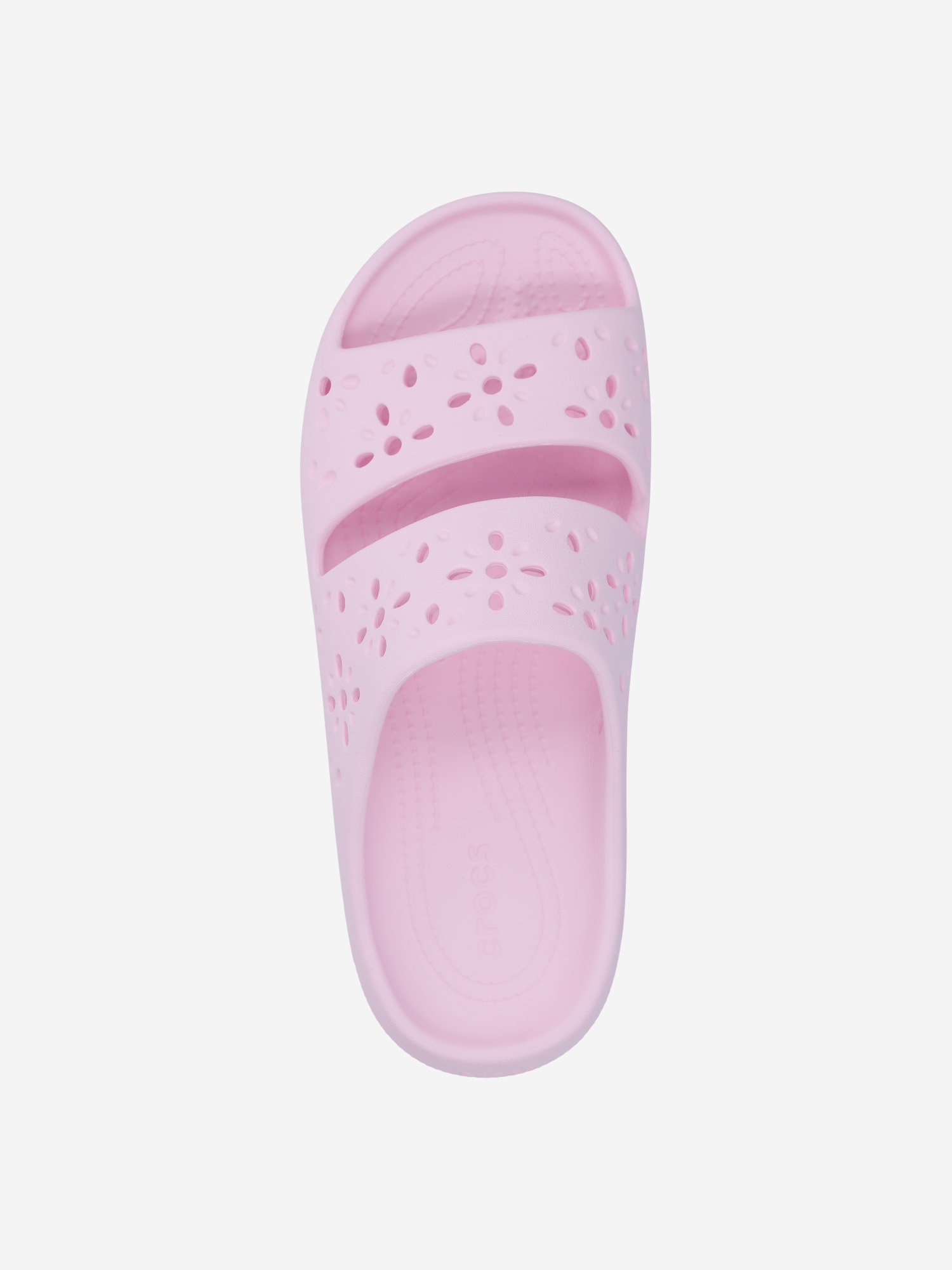 фото Шлепанцы женские crocs classic floral cut out, розовый