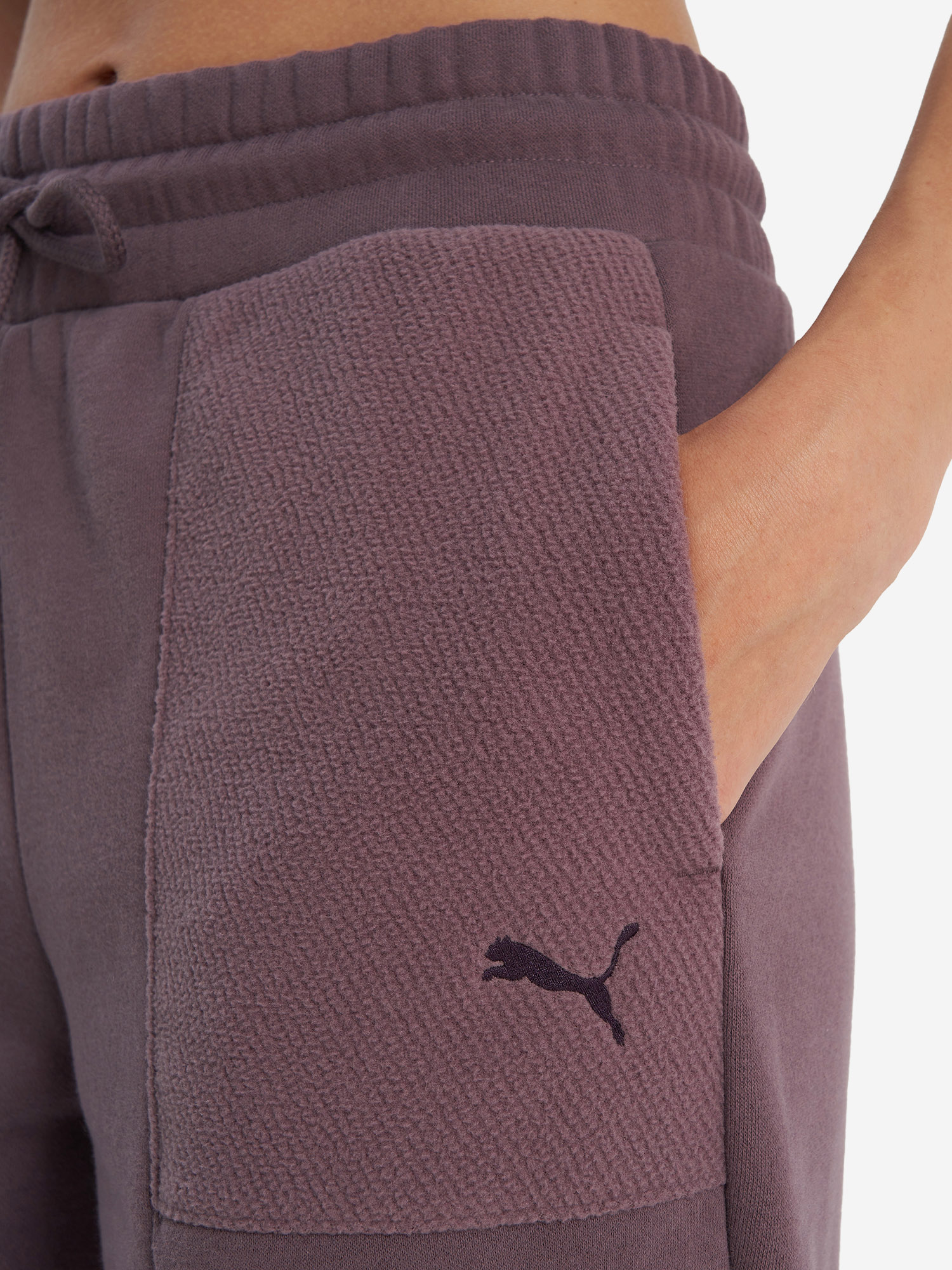 фото Брюки флисовые женские puma comfort, красный