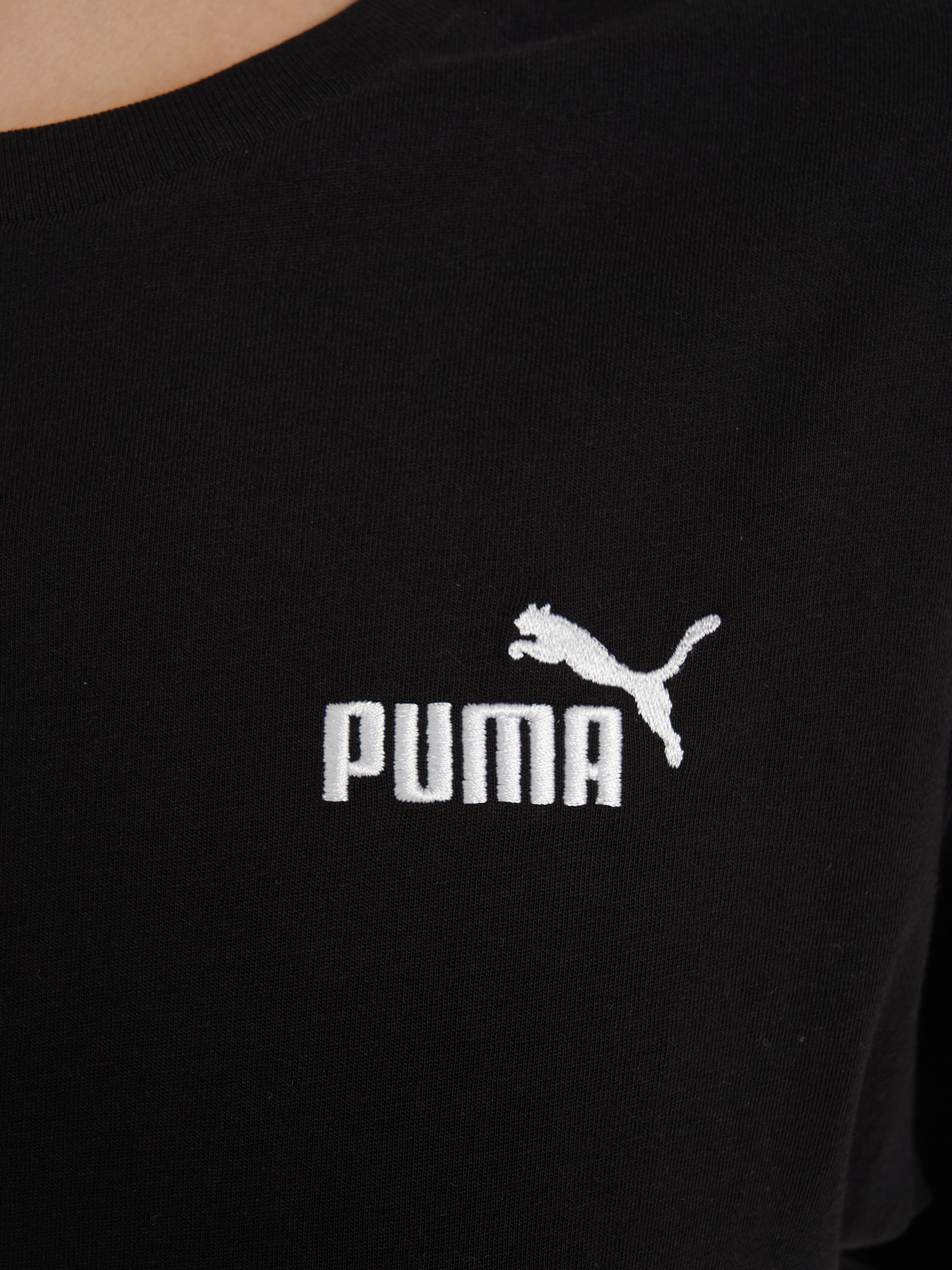фото Футболка женская puma ess tape relaxed, черный