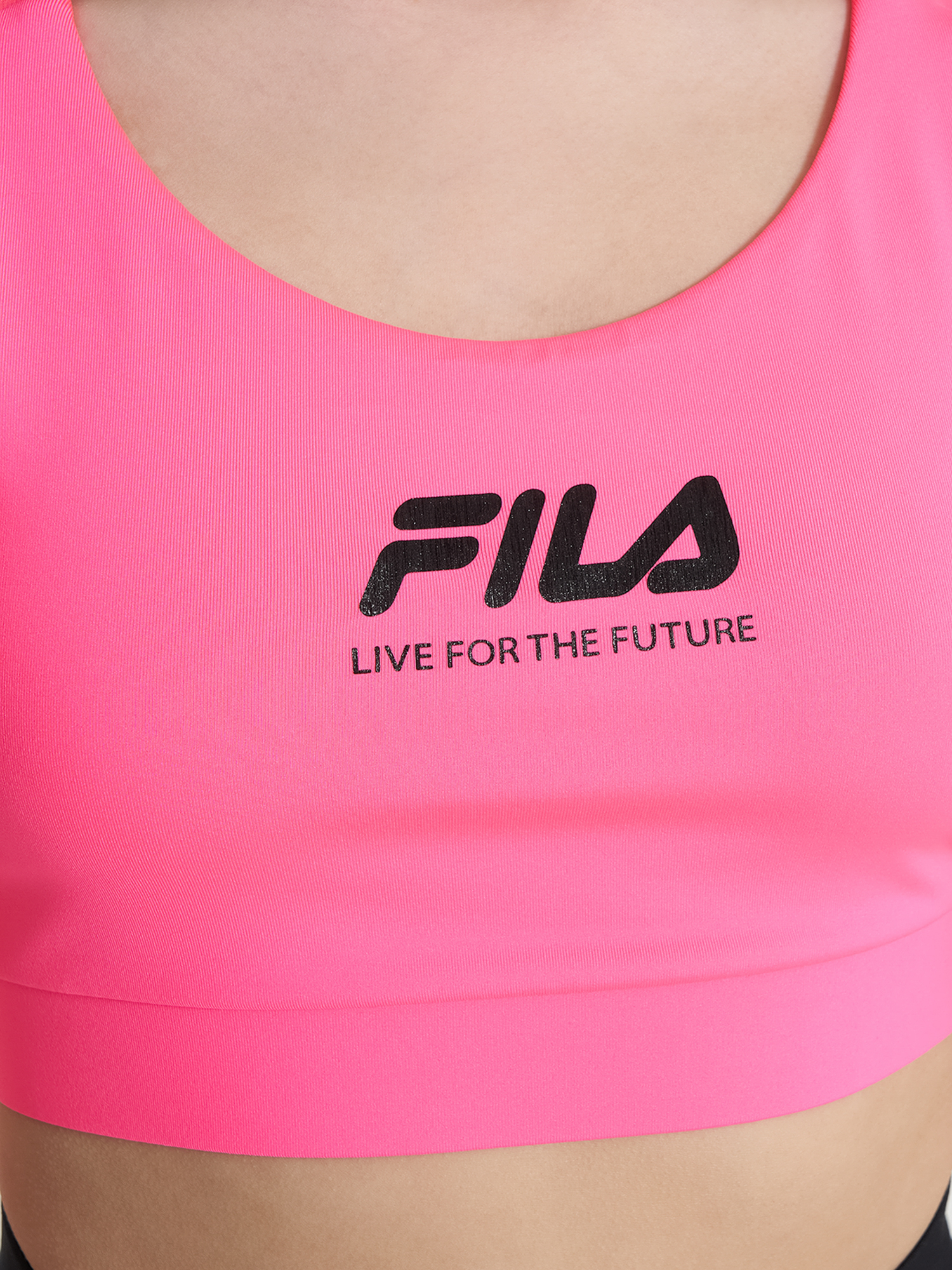 фото Топ бра спортивный для девочек fila, розовый