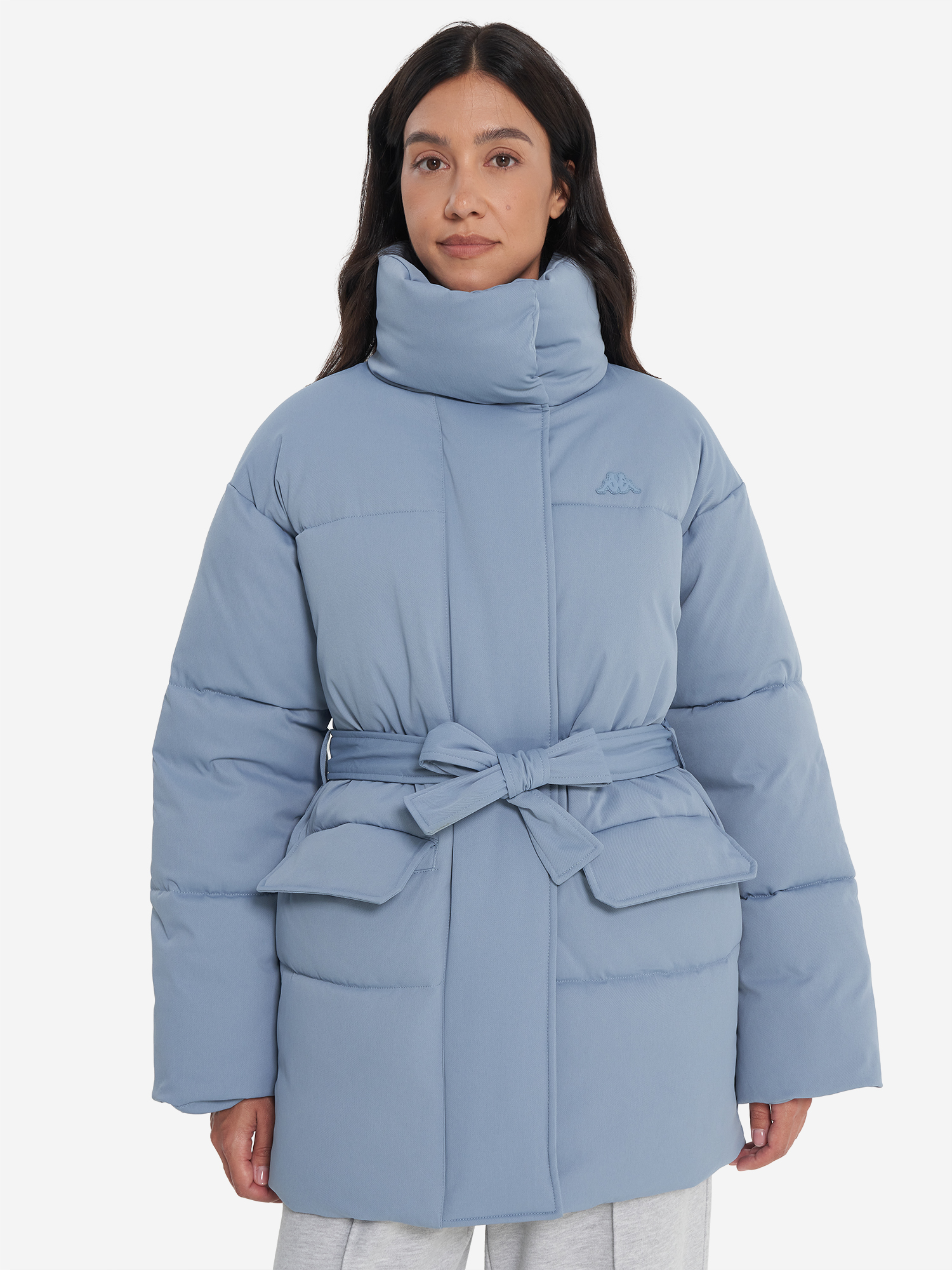 фото Пуховик женский robe di kappa, голубой