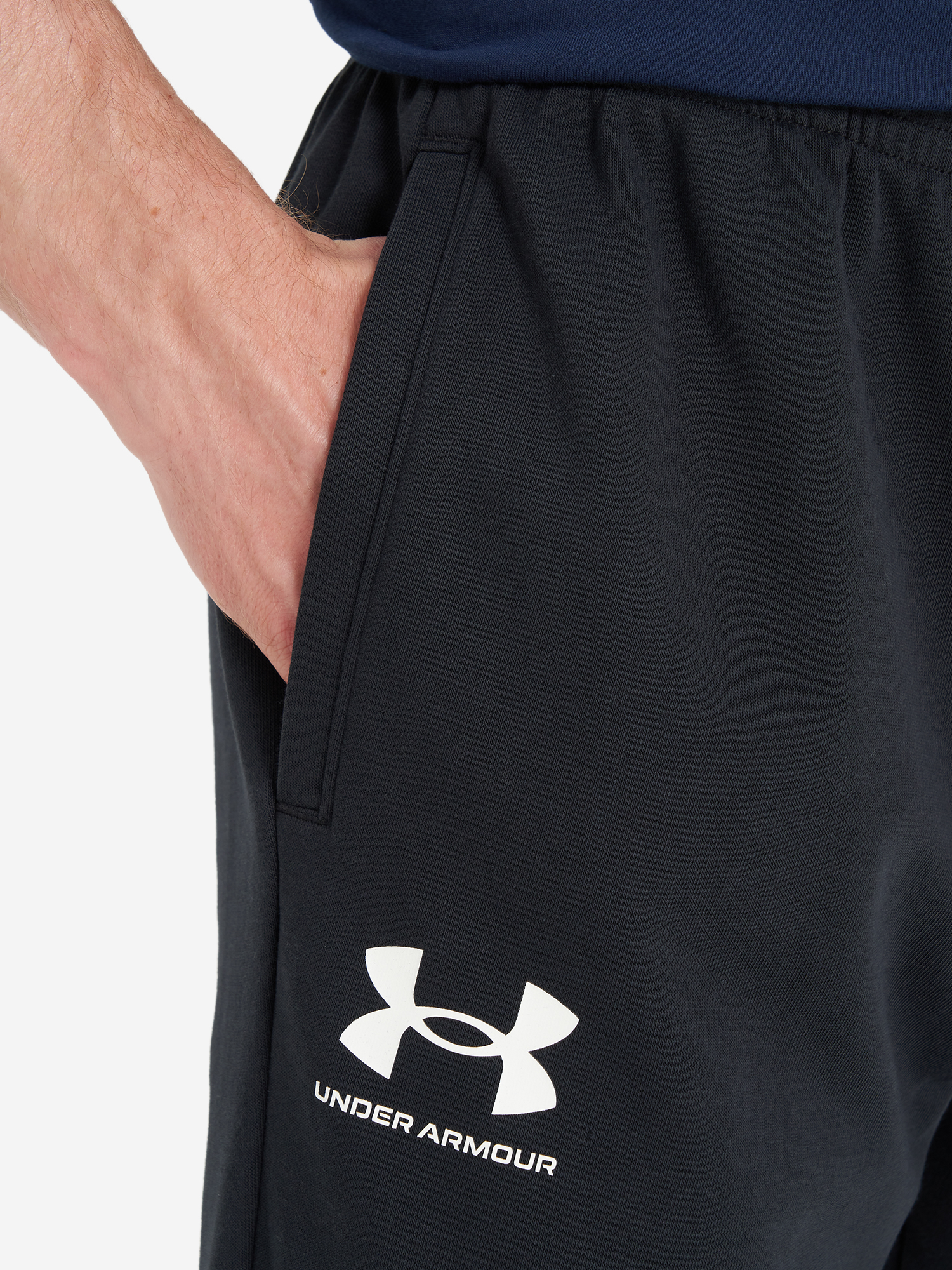 фото Брюки флисовые мужские under armour, черный