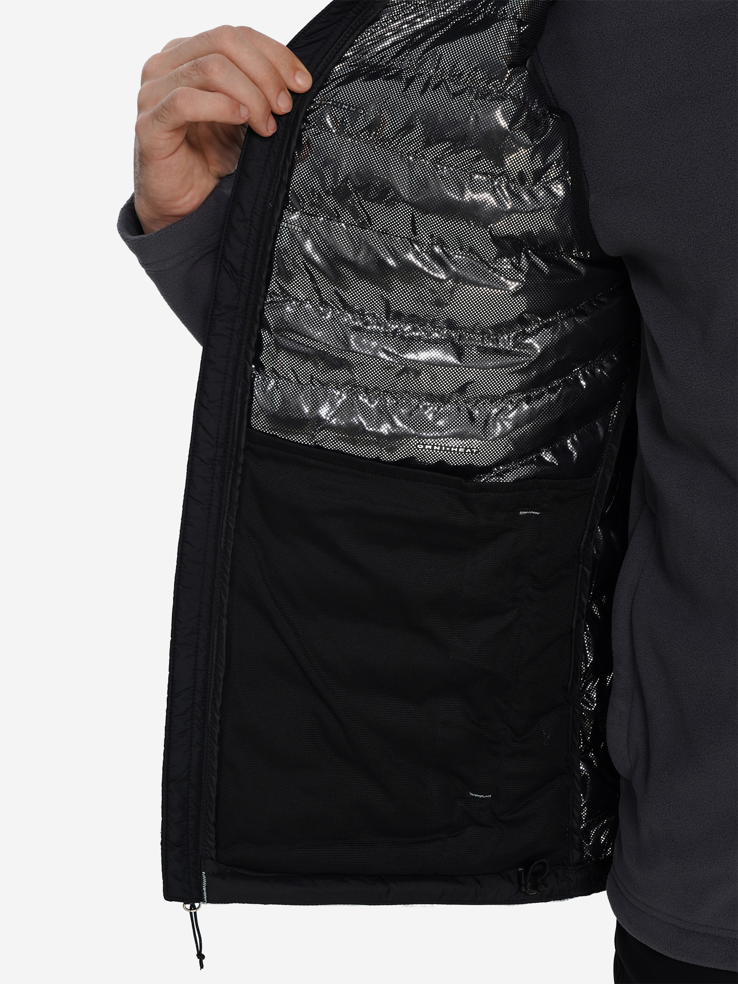 фото Жилет утепленный мужской columbia powder lite ii vest, голубой